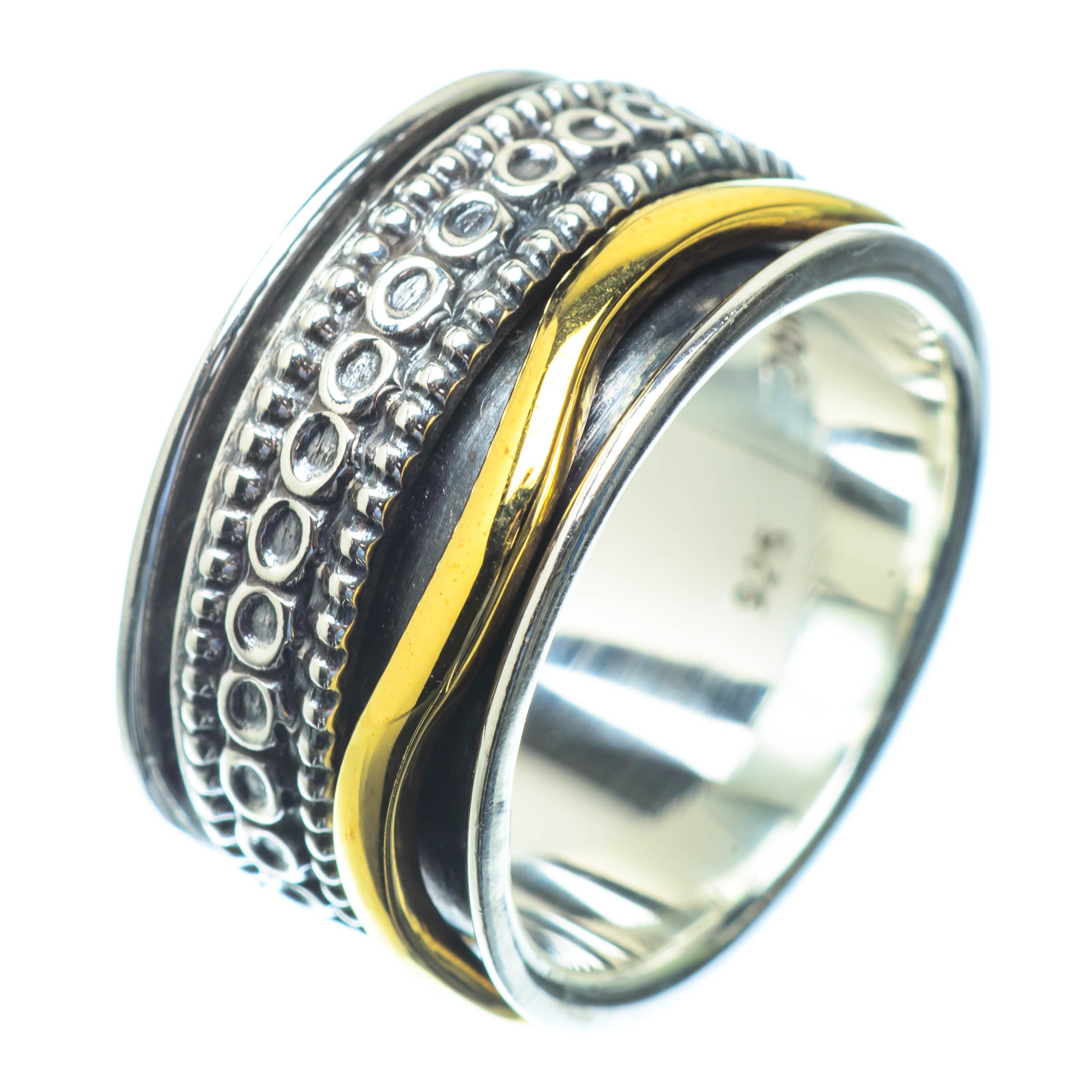 Meditation Spinner Rings handcrafted by Anasilvercos - RING25851