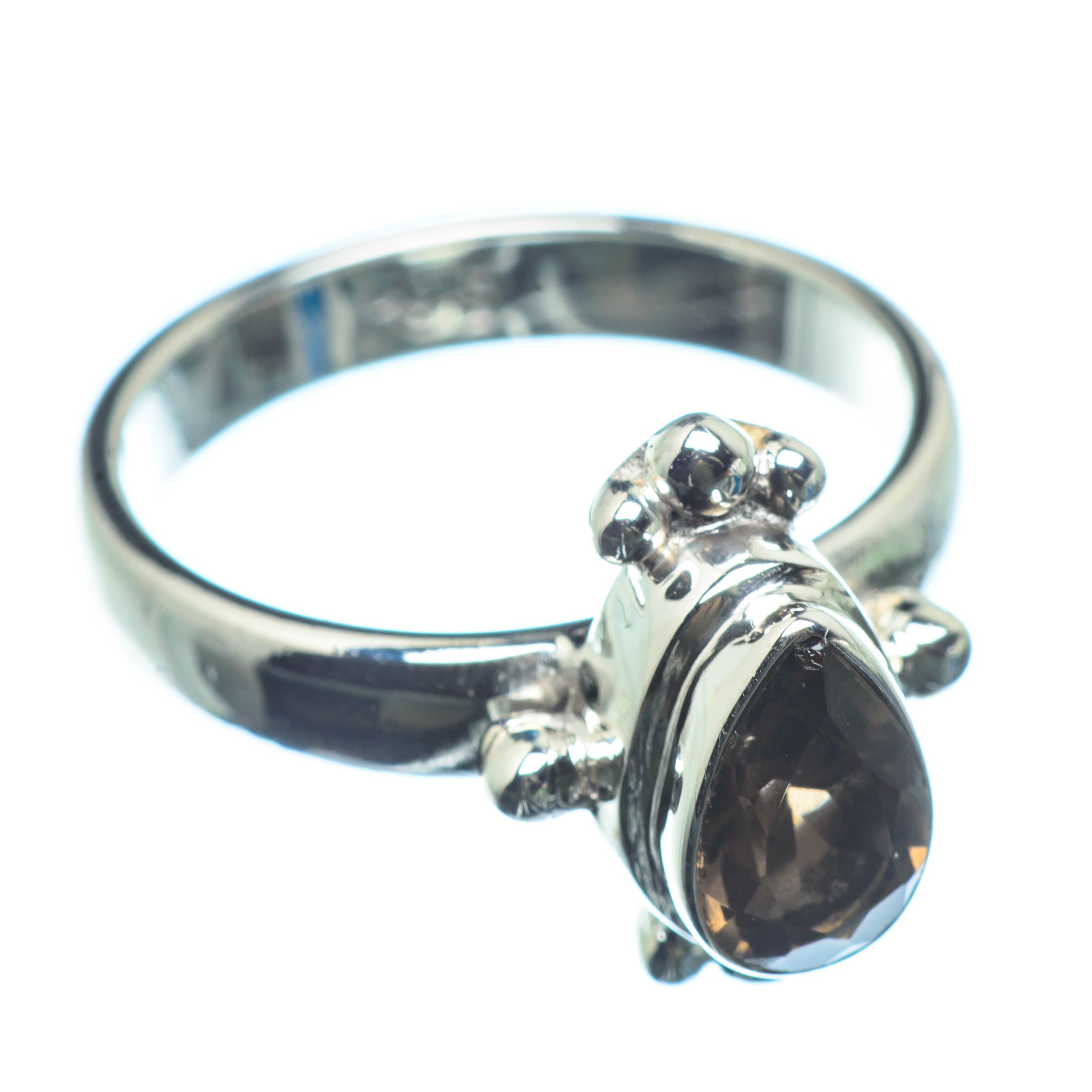 Smoky Quartz Rings handcrafted by Anasilvercos - RING25981