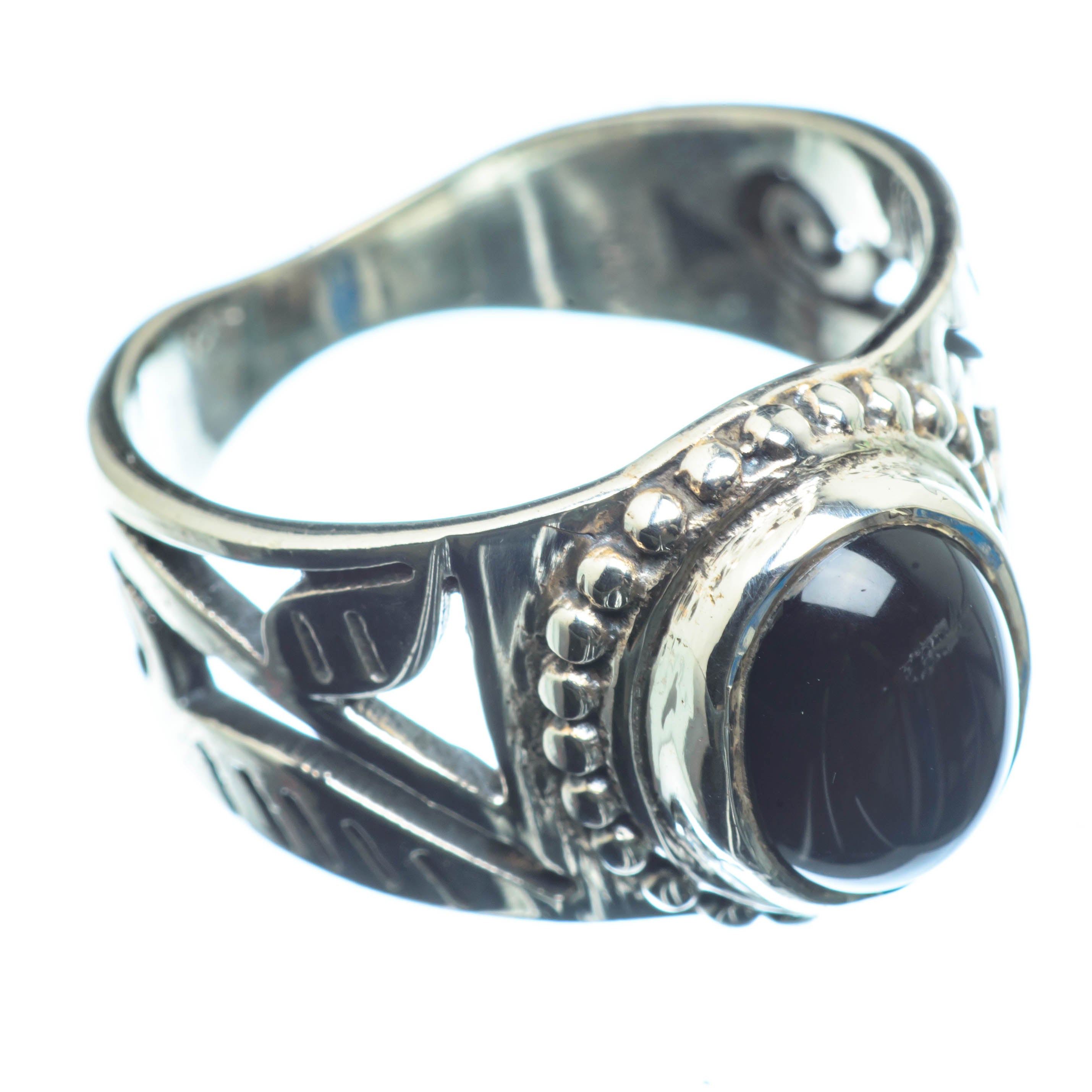 Black Onyx Rings handcrafted by Anasilvercos - RING26087