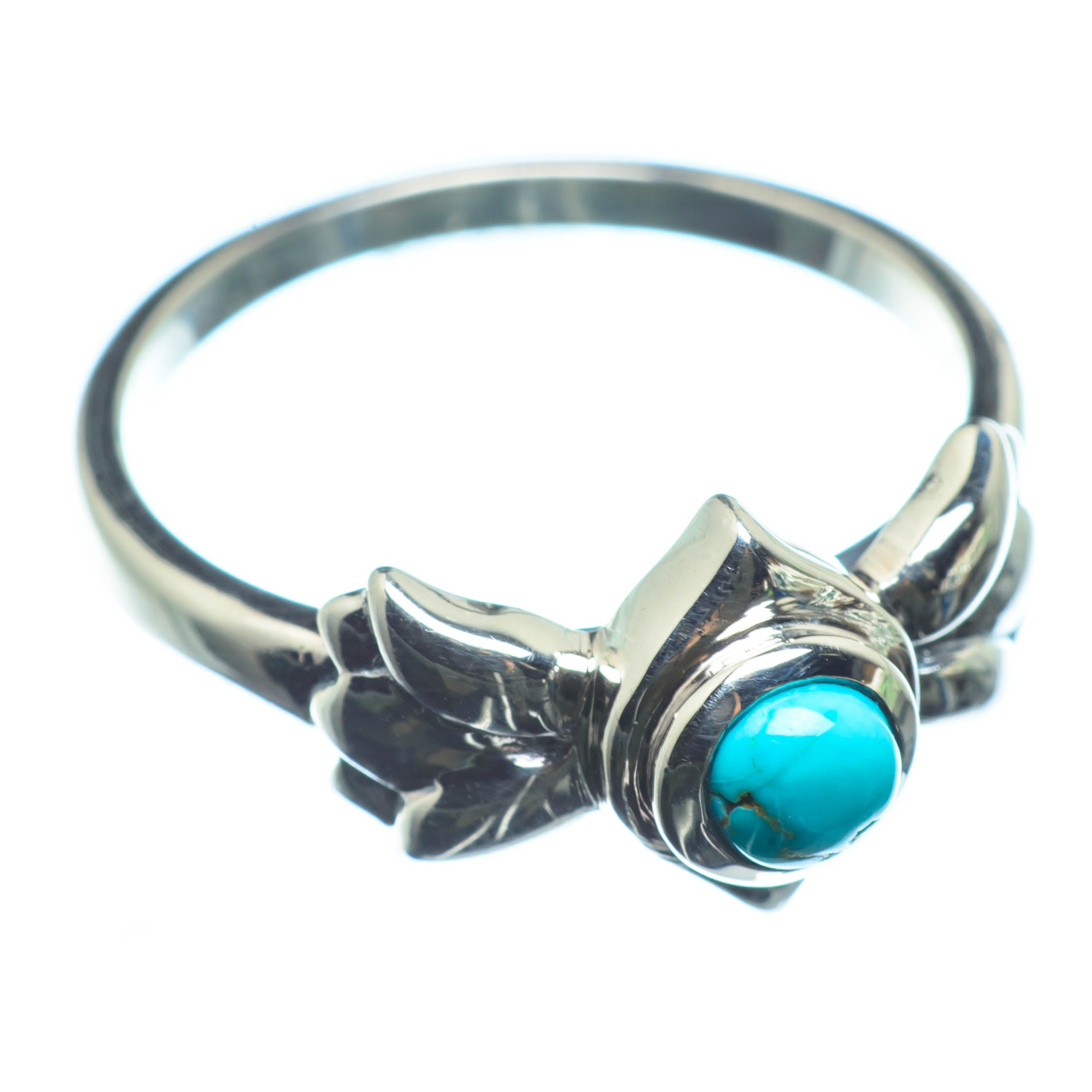 Tibetan Turquoise Rings handcrafted by Anasilvercos - RING26211