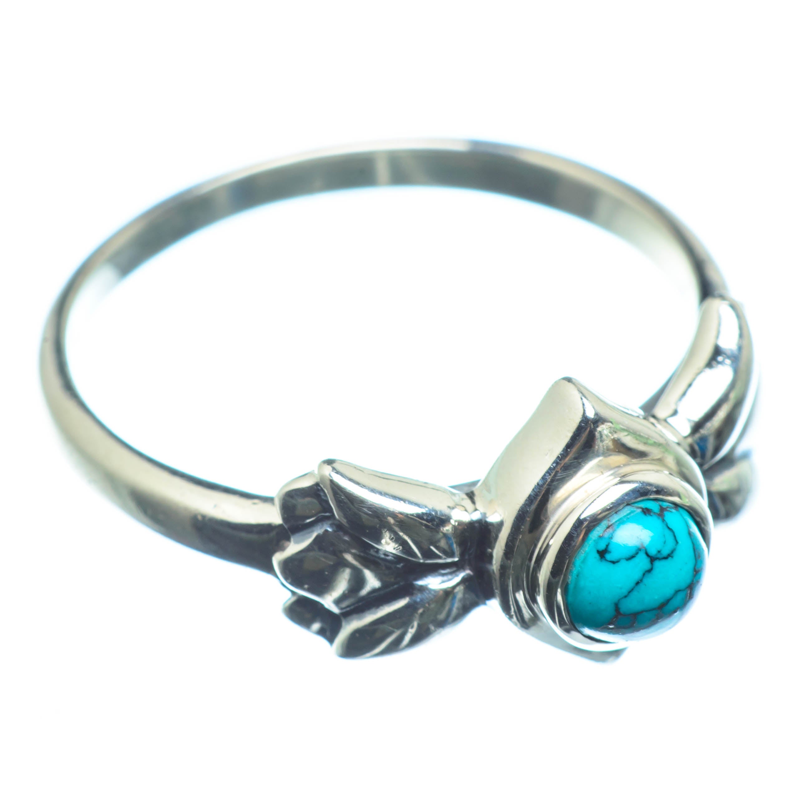 Tibetan Turquoise Rings handcrafted by Anasilvercos - RING26235
