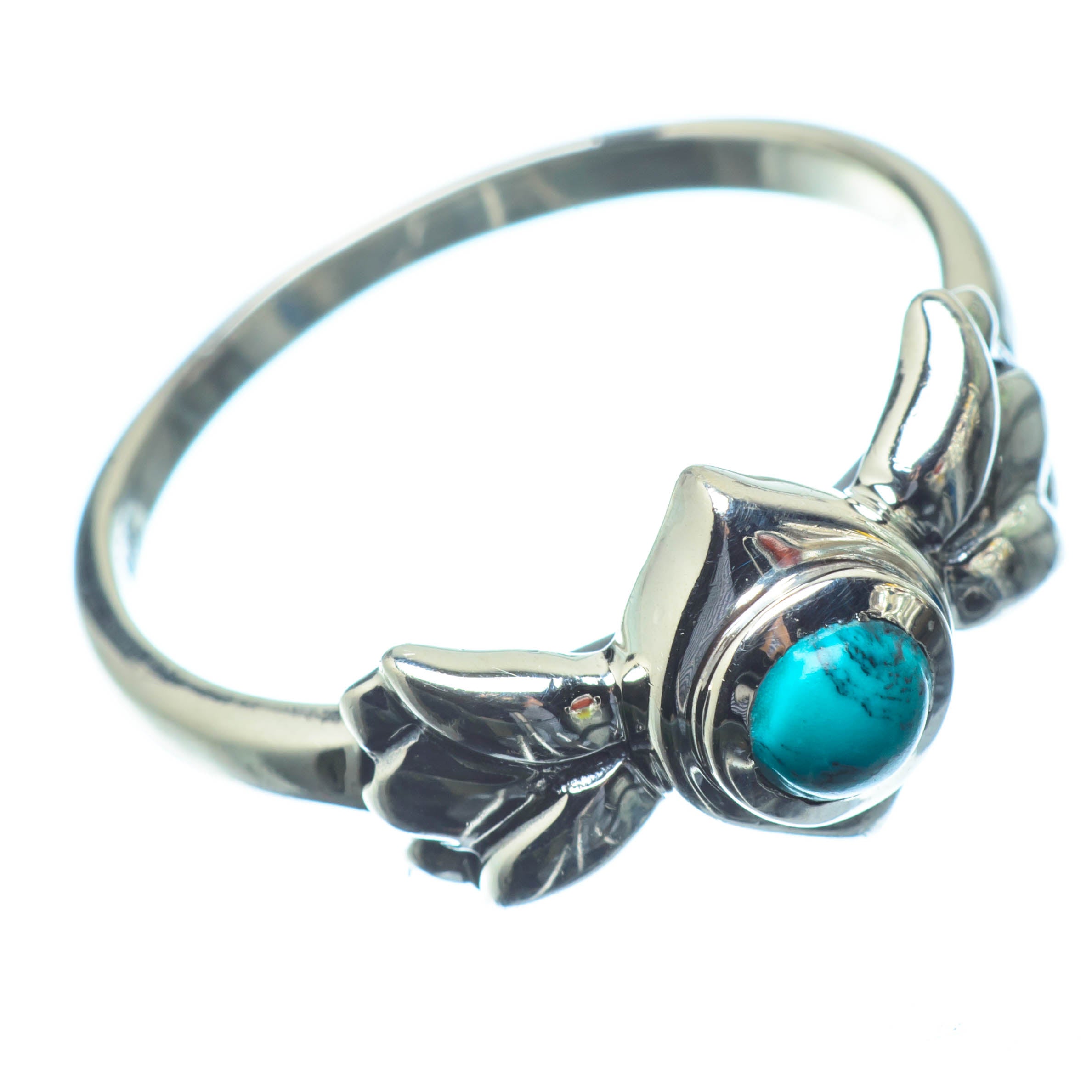 Tibetan Turquoise Rings handcrafted by Anasilvercos - RING26379