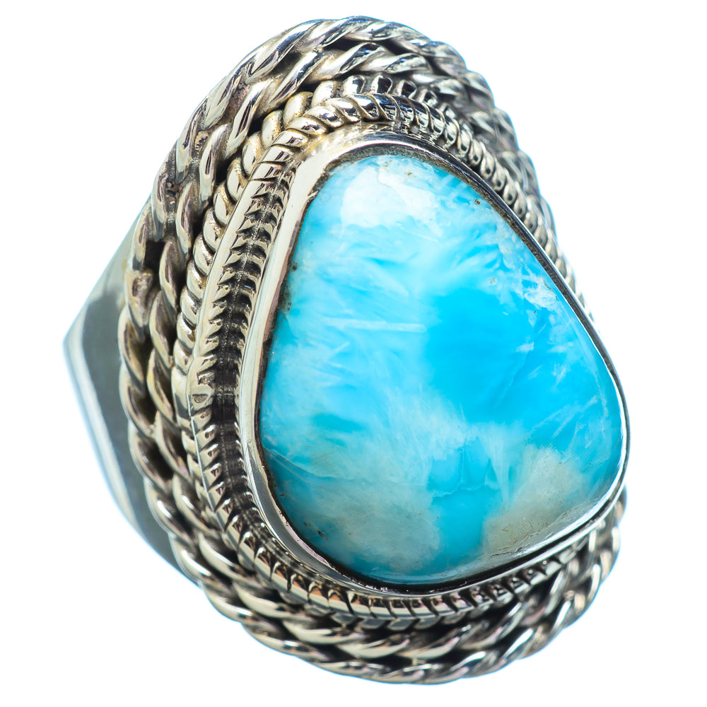Larimar Rings handcrafted by Anasilvercos - RING2642