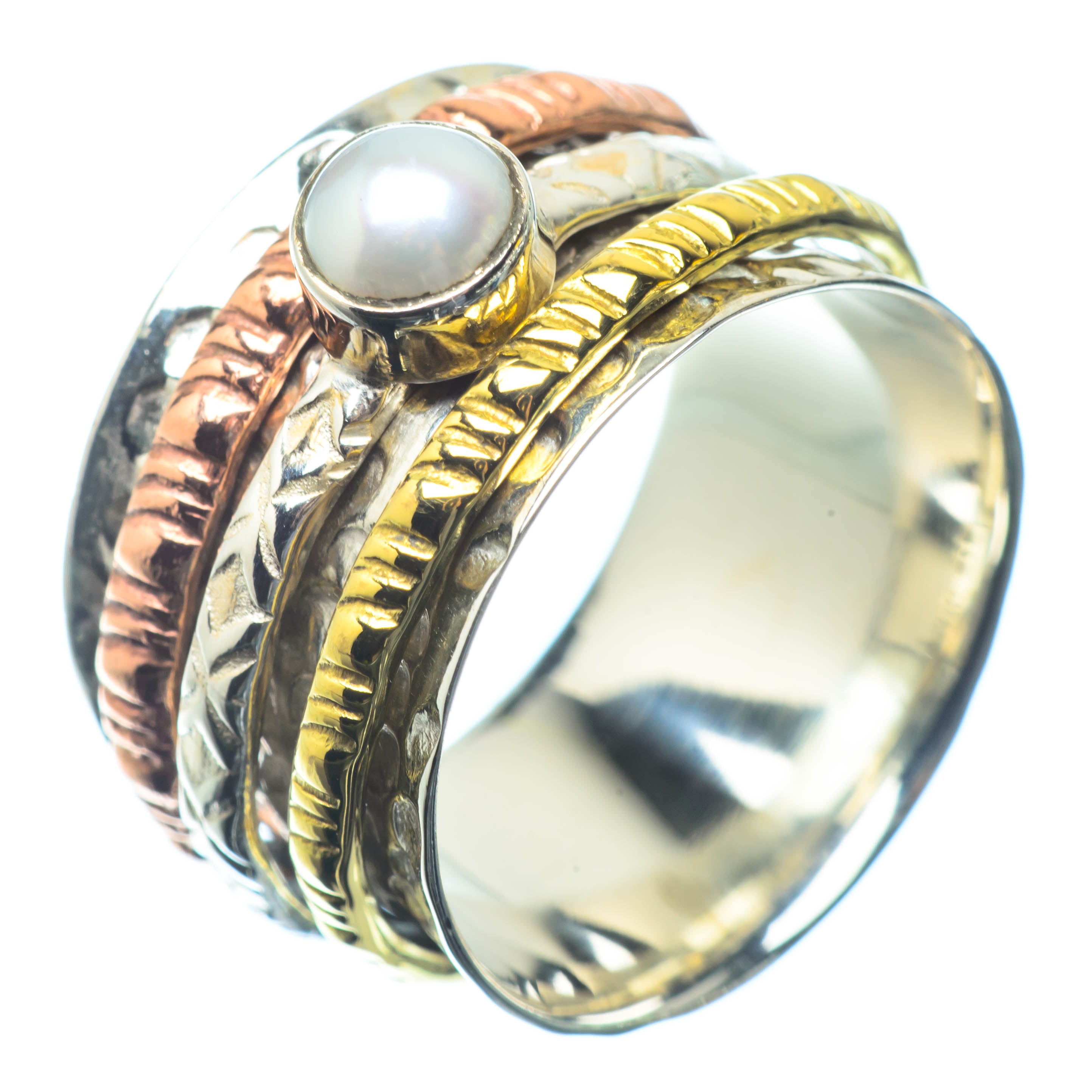 Cultured Pearl Rings handcrafted by Anasilvercos - RING26438