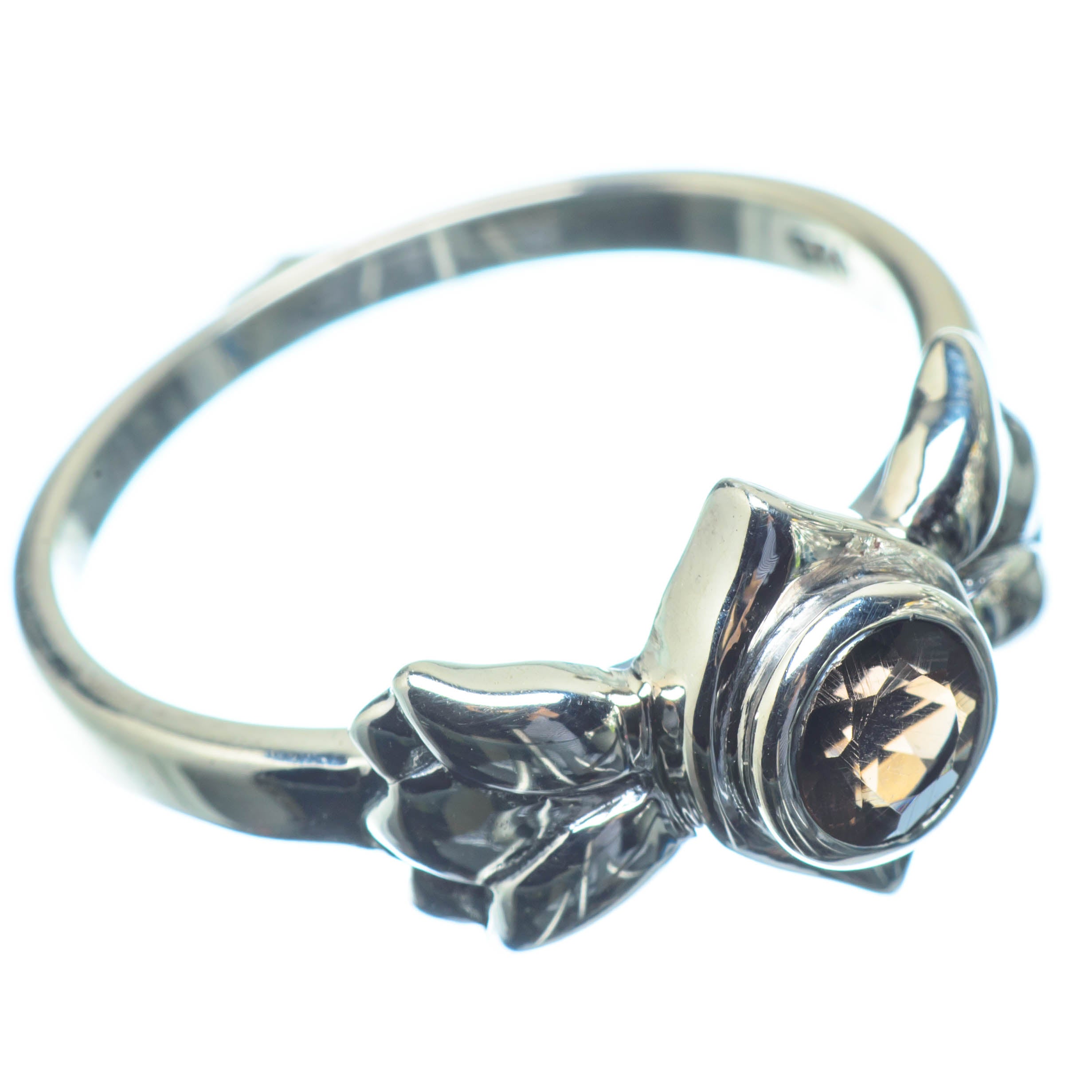 Smoky Quartz Rings handcrafted by Anasilvercos - RING26464