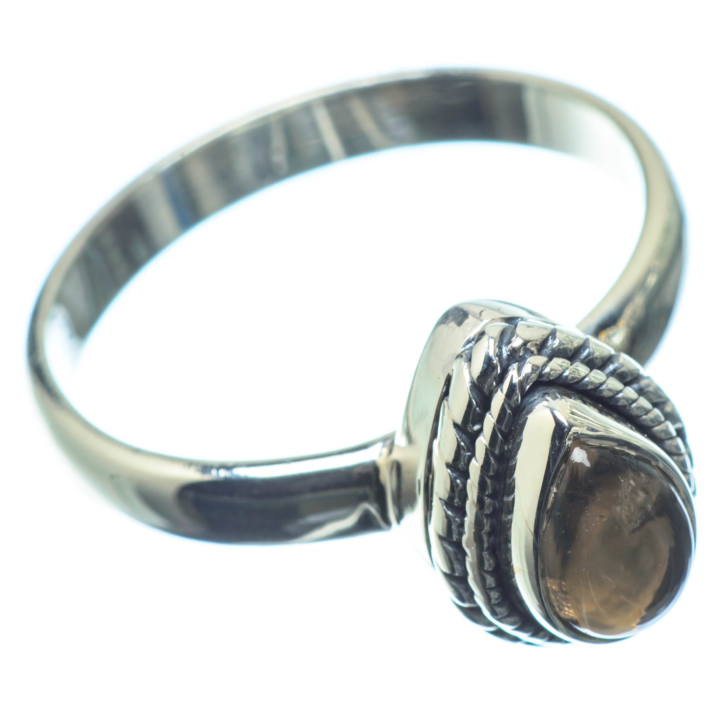 Smoky Quartz Rings handcrafted by Anasilvercos - RING26571