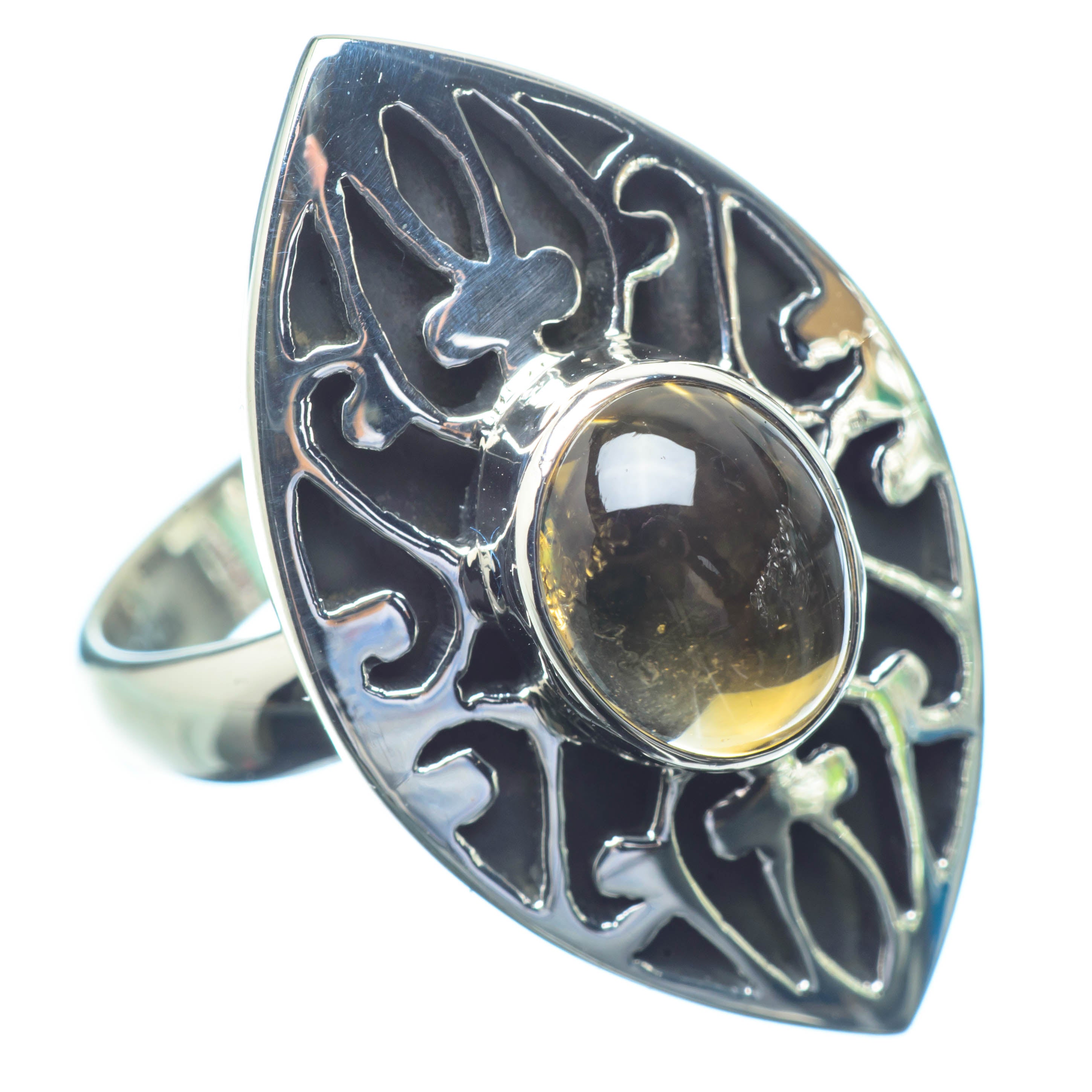 Citrine Rings handcrafted by Anasilvercos - RING27033