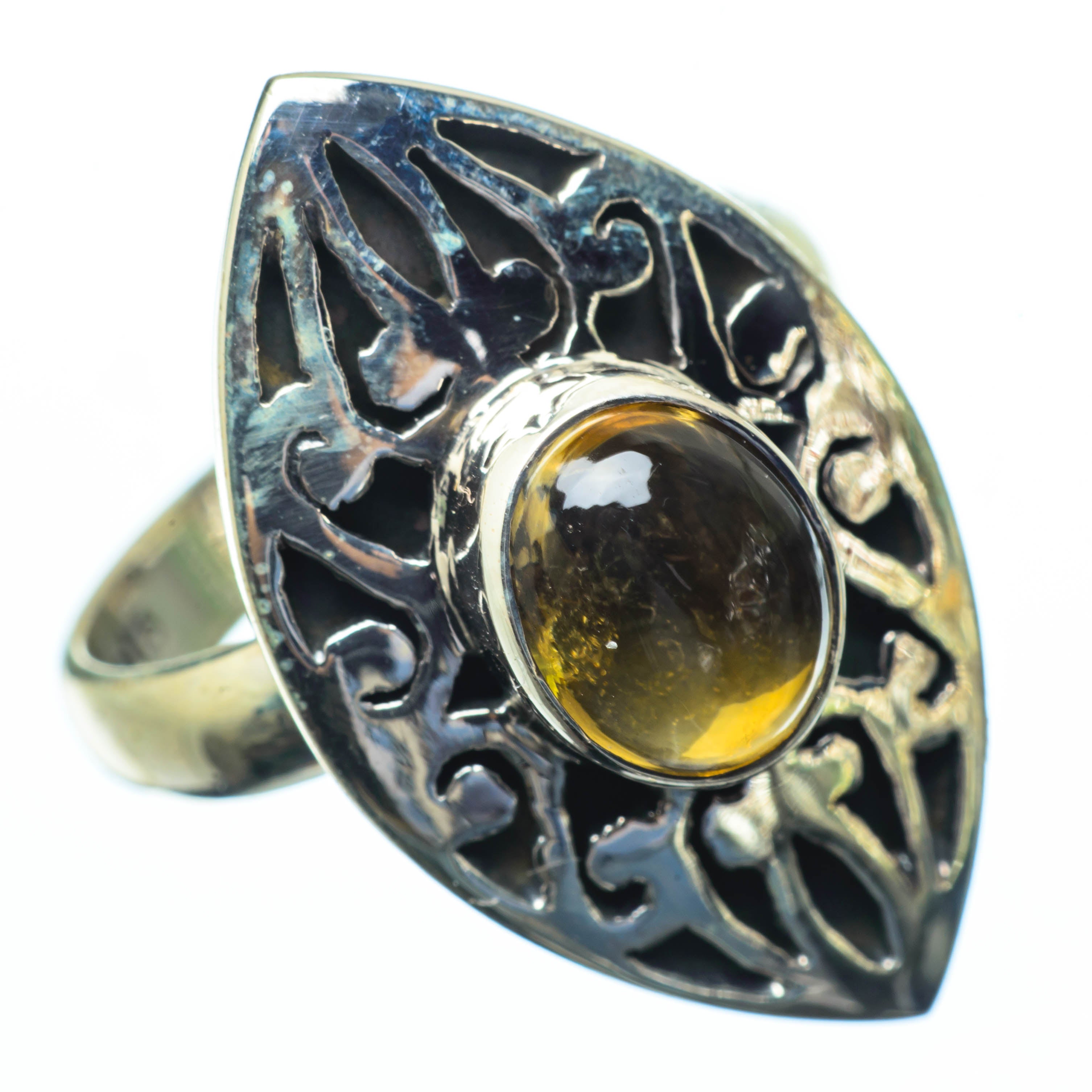 Citrine Rings handcrafted by Anasilvercos - RING27354