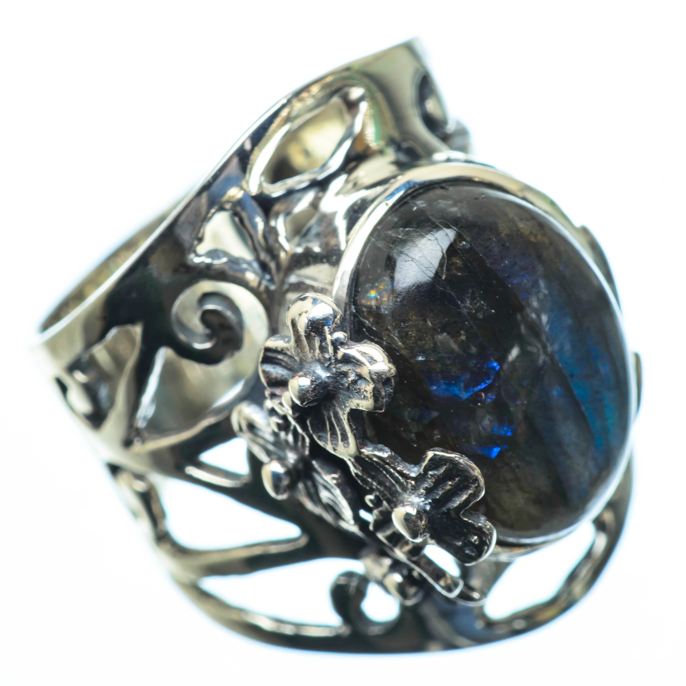 Labradorite Rings handcrafted by Anasilvercos - RING27425