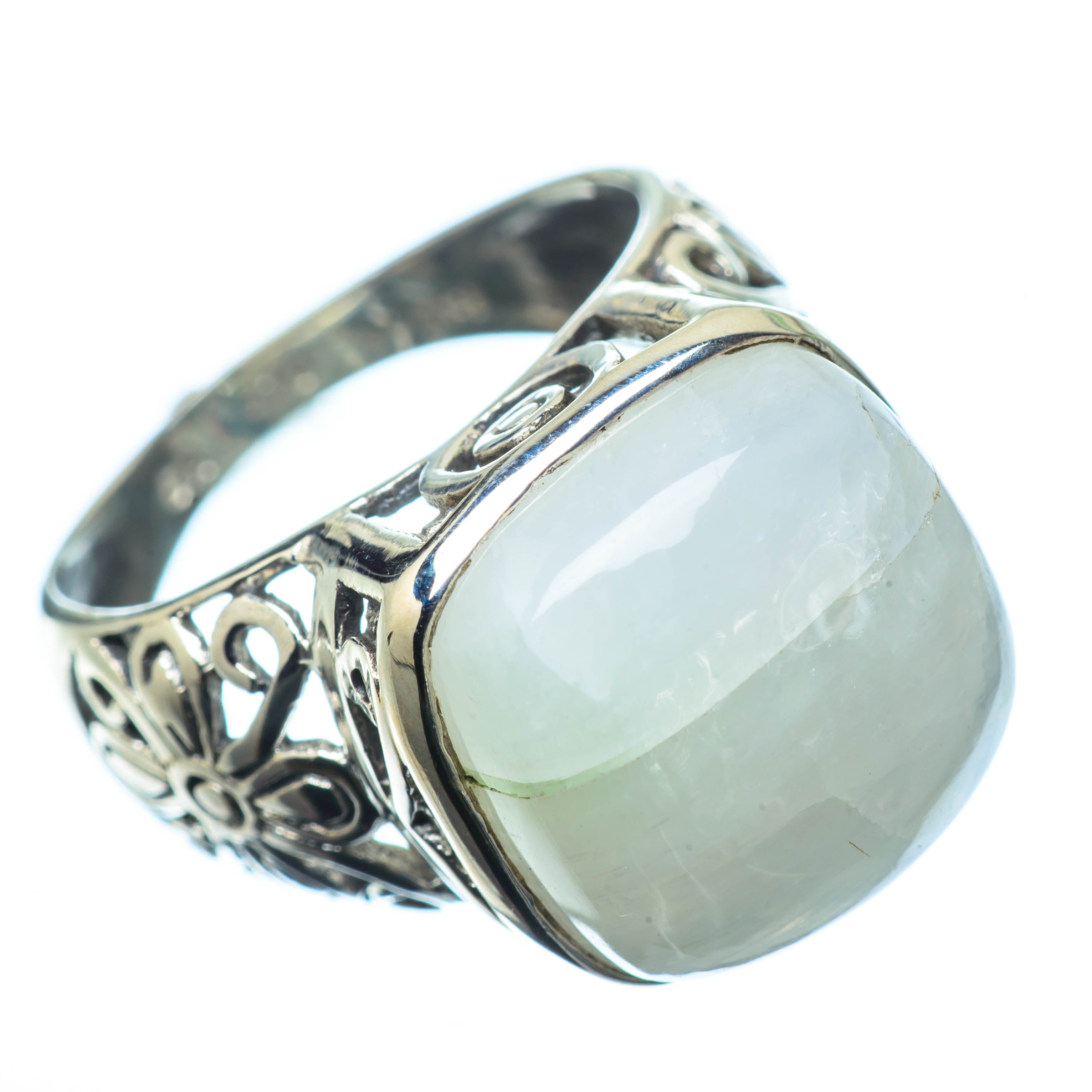 Rainbow Moonstone Rings handcrafted by Anasilvercos - RING27672