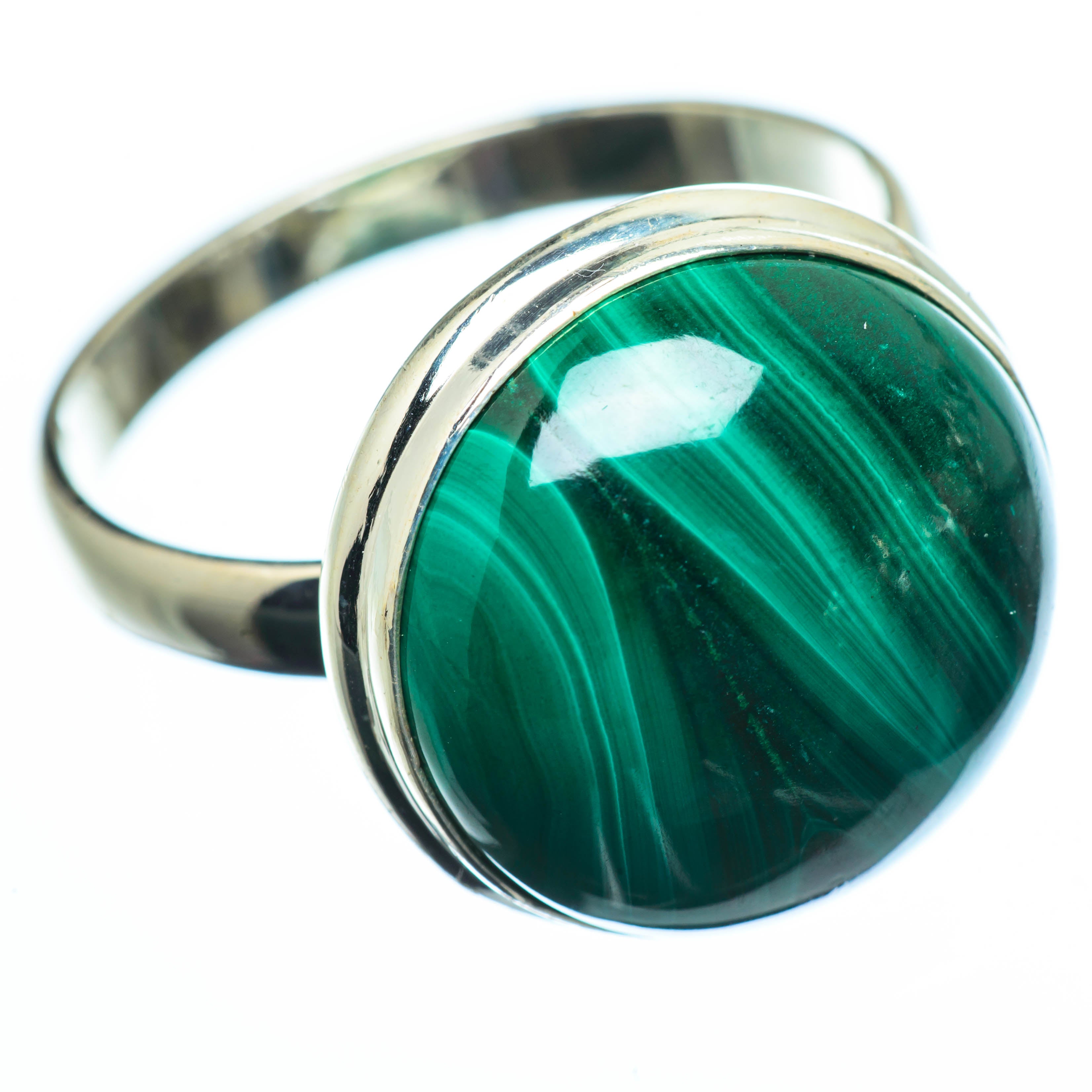 Malachite Rings handcrafted by Anasilvercos - RING28112