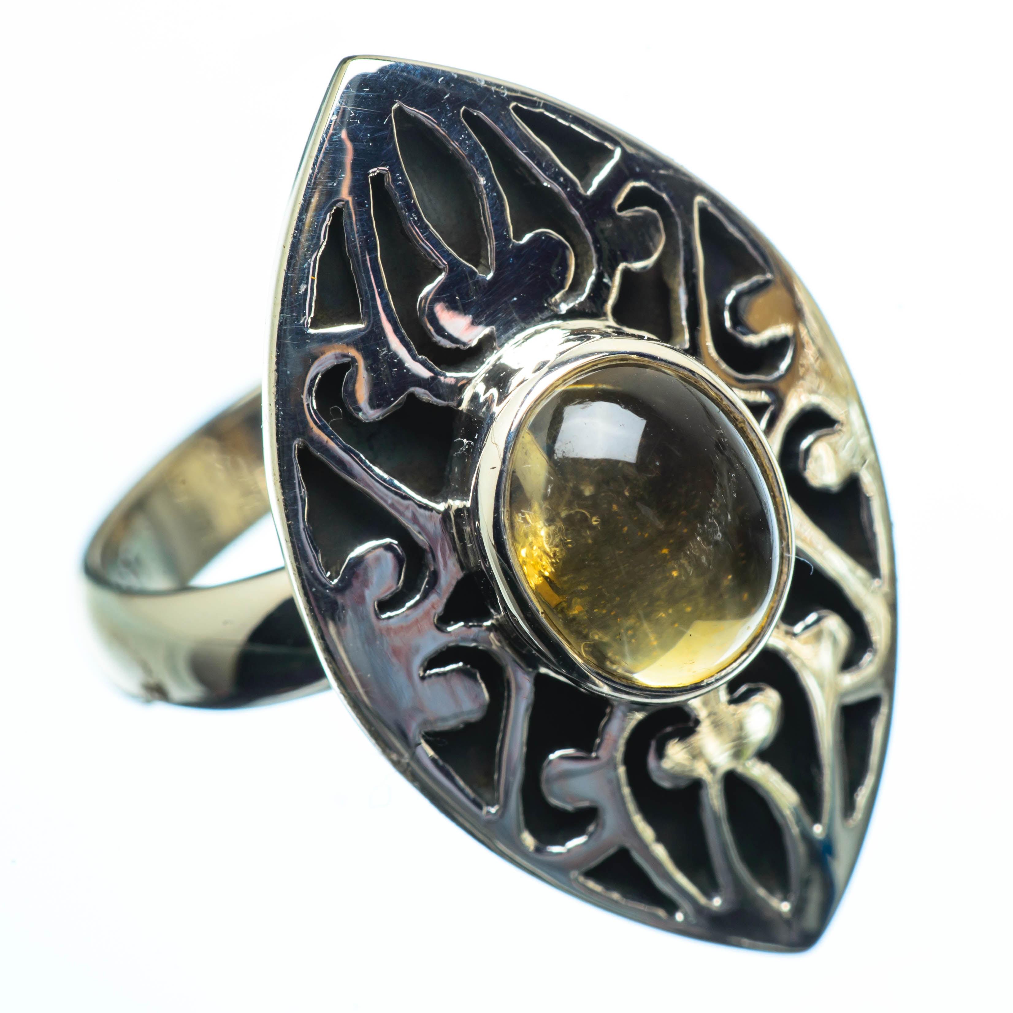 Citrine Rings handcrafted by Anasilvercos - RING28163