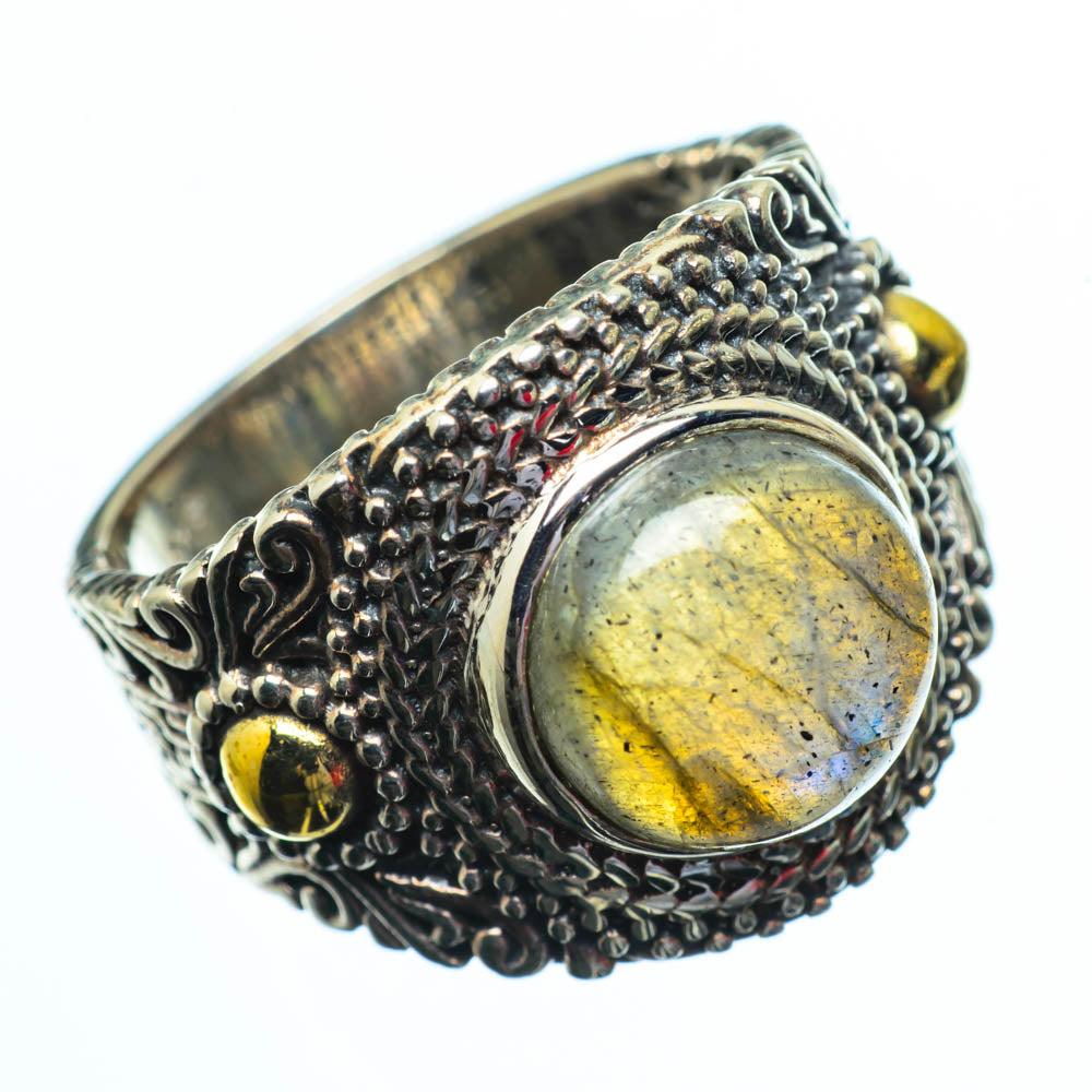 Labradorite Rings handcrafted by Anasilvercos - RING28636