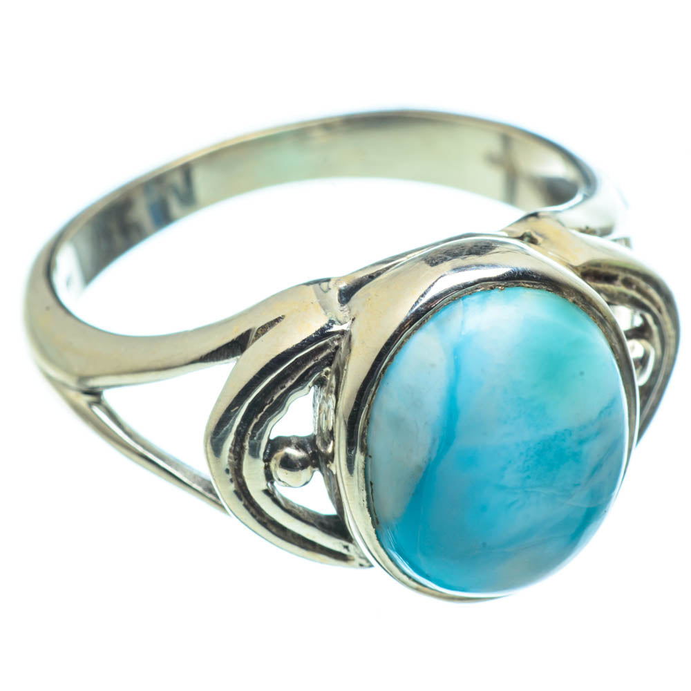 Larimar Rings handcrafted by Anasilvercos - RING29063
