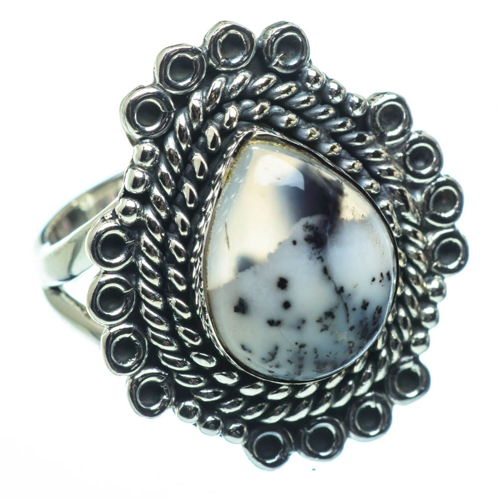 Dendritic Opal Rings handcrafted by Anasilvercos - RING29222