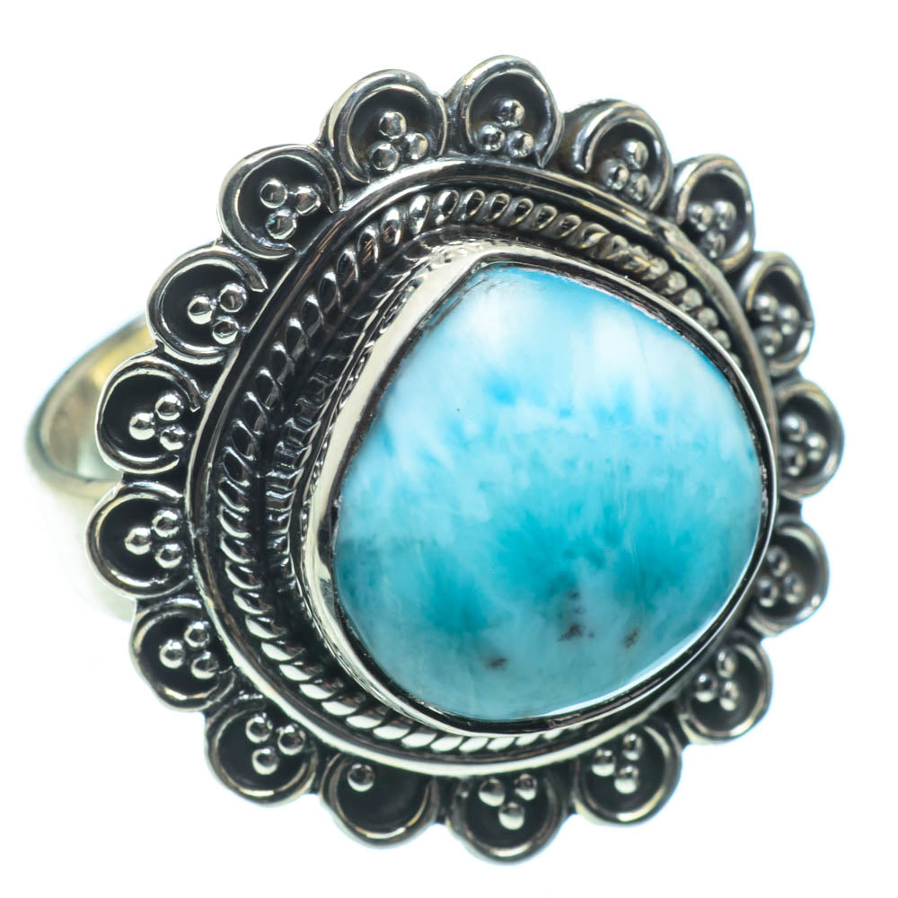 Larimar Rings handcrafted by Anasilvercos - RING29307