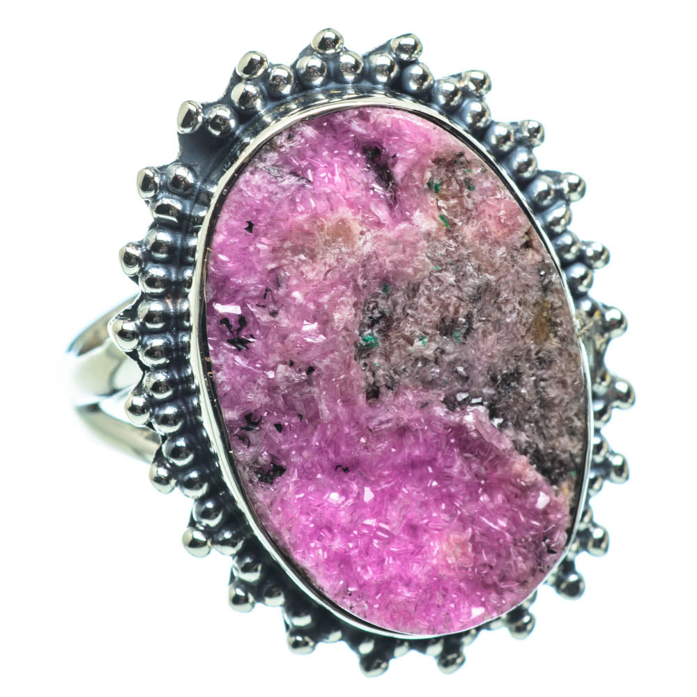 Cobalto Calcite Druzy Rings handcrafted by Anasilvercos - RING29421