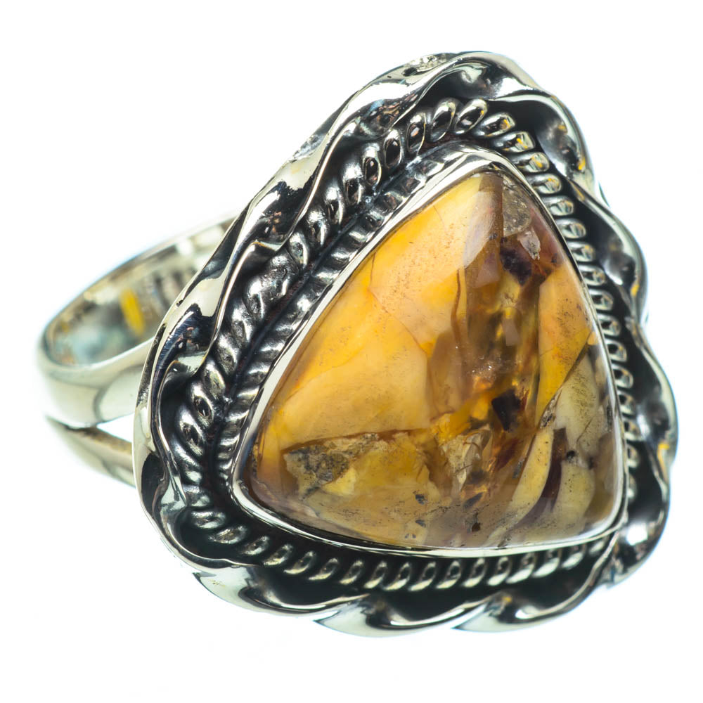 Brecciated Mookaite Rings handcrafted by Anasilvercos - RING29567