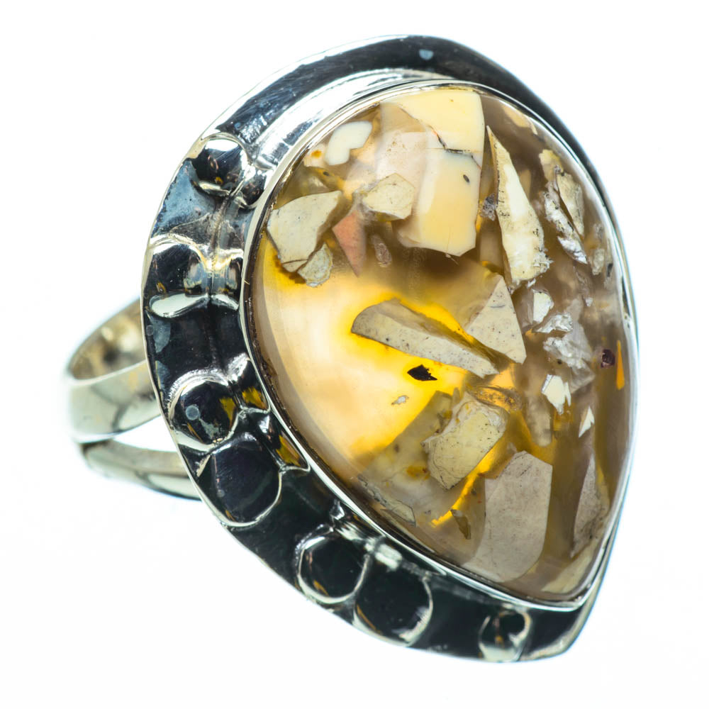 Brecciated Mookaite Rings handcrafted by Anasilvercos - RING29701
