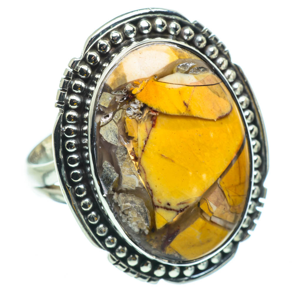 Brecciated Mookaite Rings handcrafted by Anasilvercos - RING29967