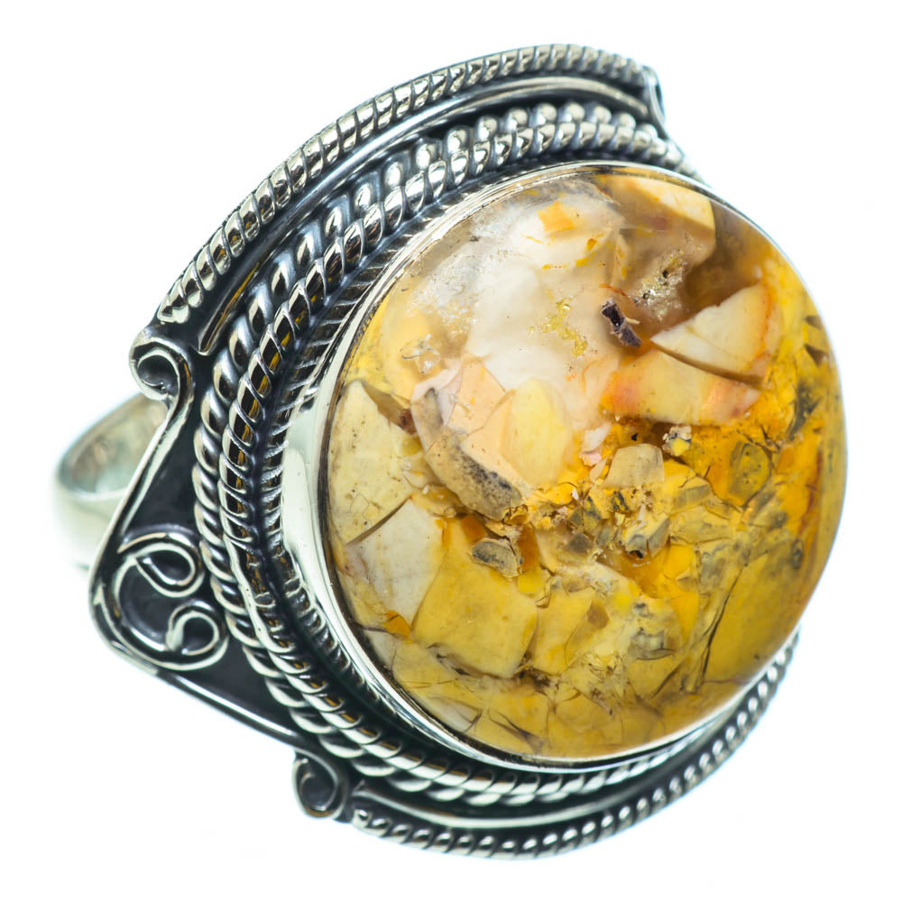 Brecciated Mookaite Rings handcrafted by Anasilvercos - RING29968