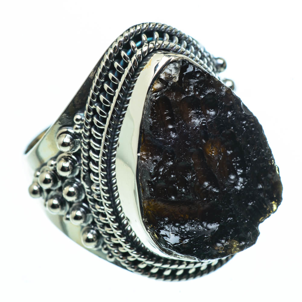 Tektite Rings handcrafted by Anasilvercos - RING30009 - Photo 2
