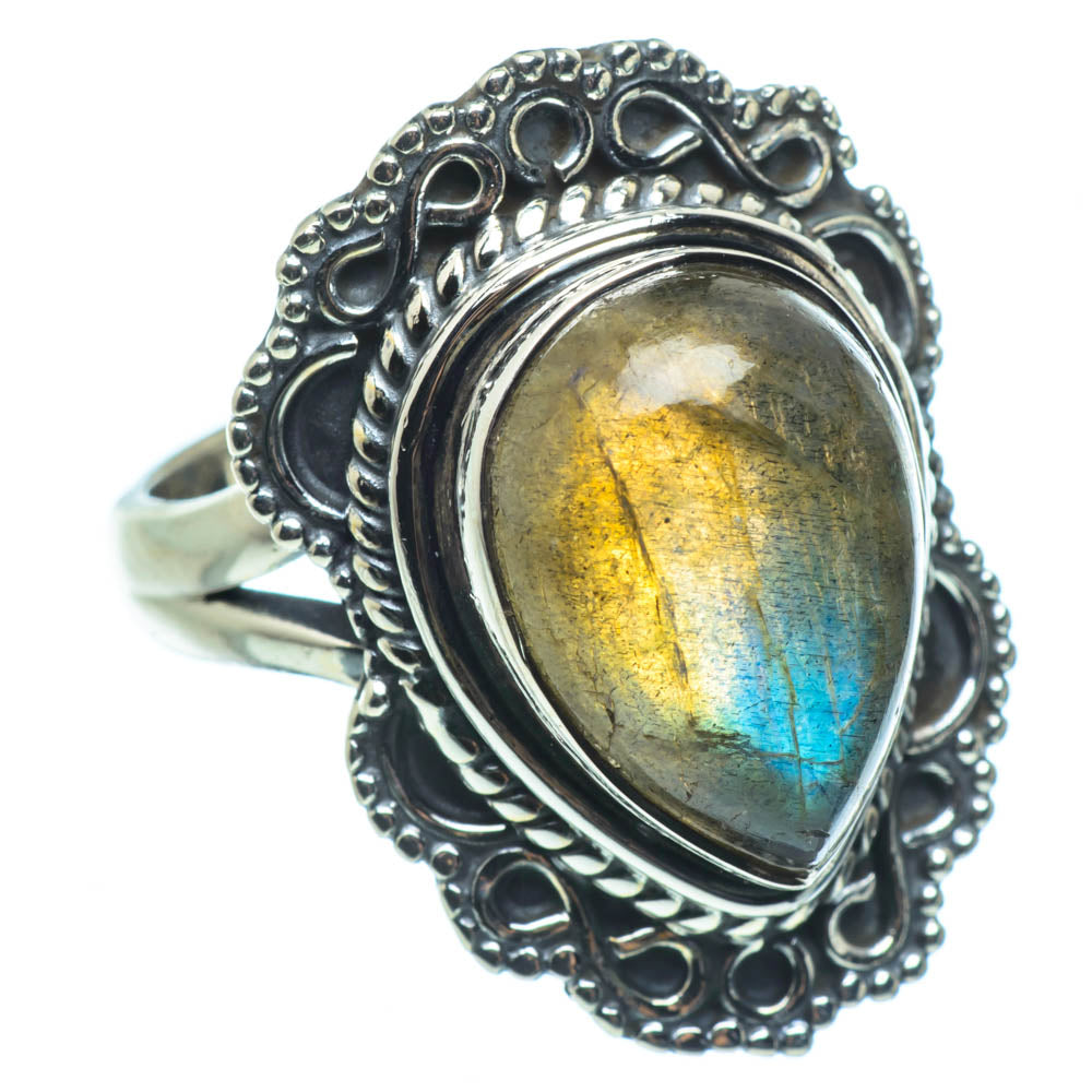 Labradorite Rings handcrafted by Anasilvercos - RING30178