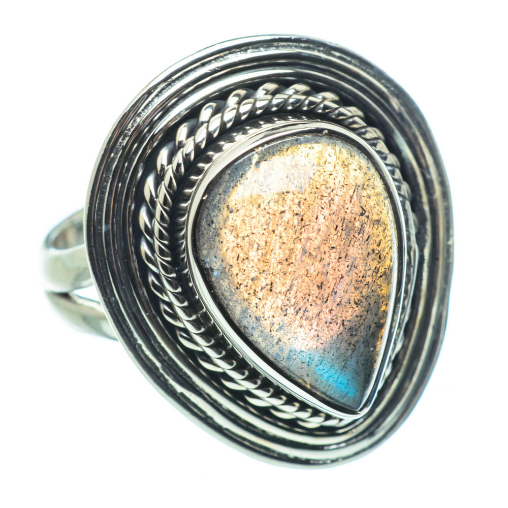 Labradorite Rings handcrafted by Anasilvercos - RING30194