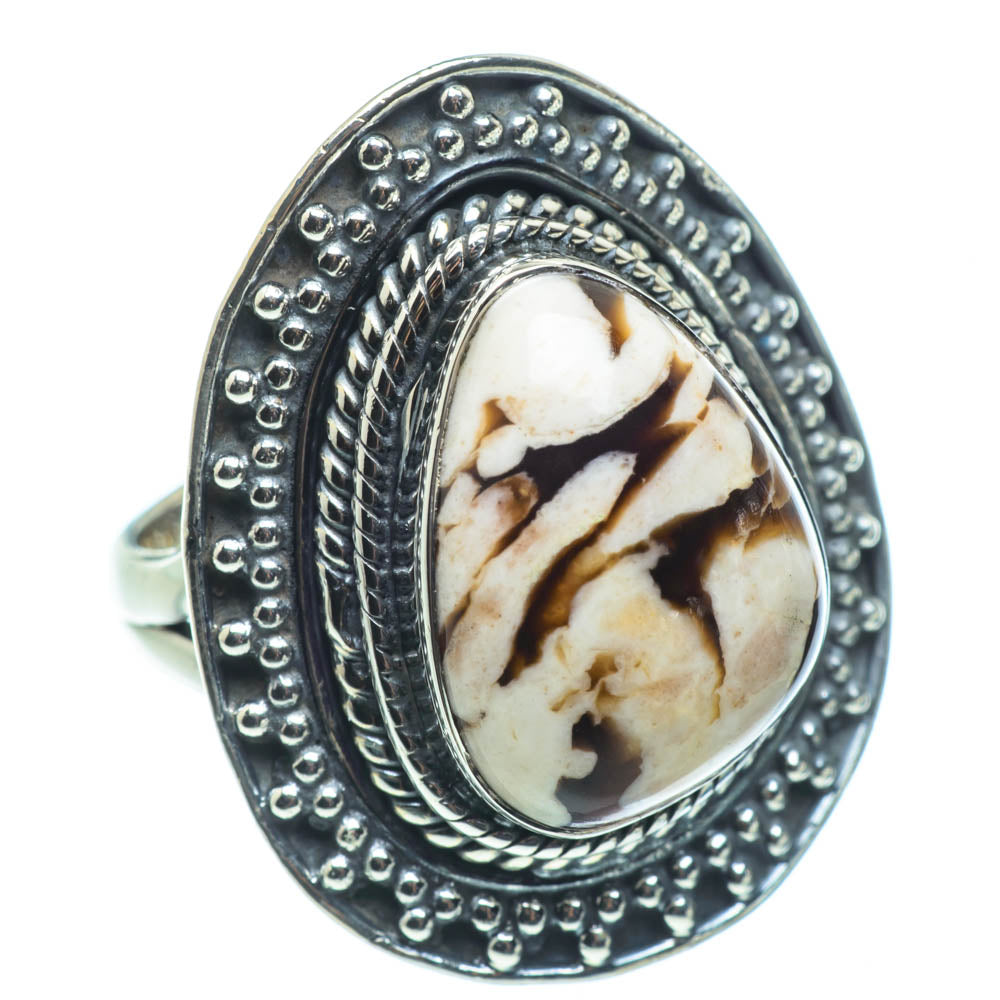 Peanut Wood Jasper Rings handcrafted by Anasilvercos - RING30281