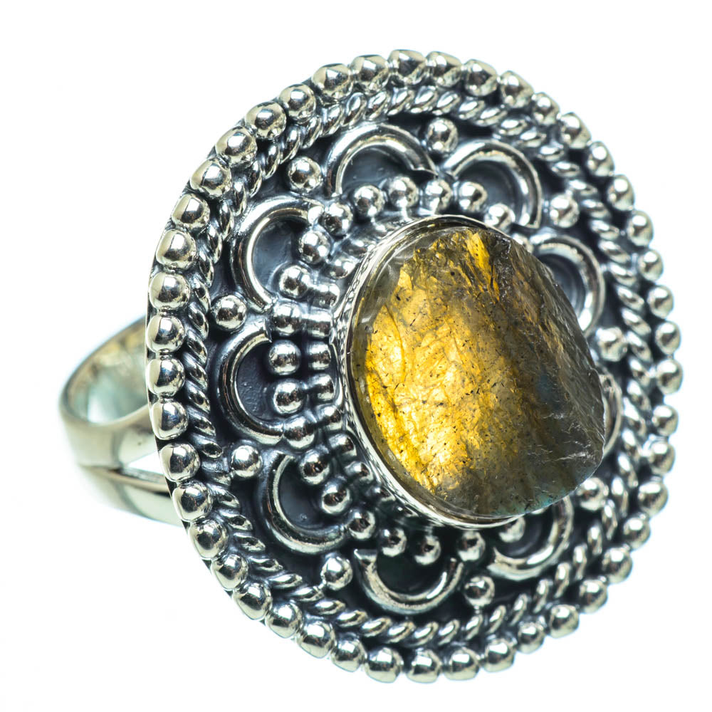 Labradorite Rings handcrafted by Anasilvercos - RING30309 - Photo 2