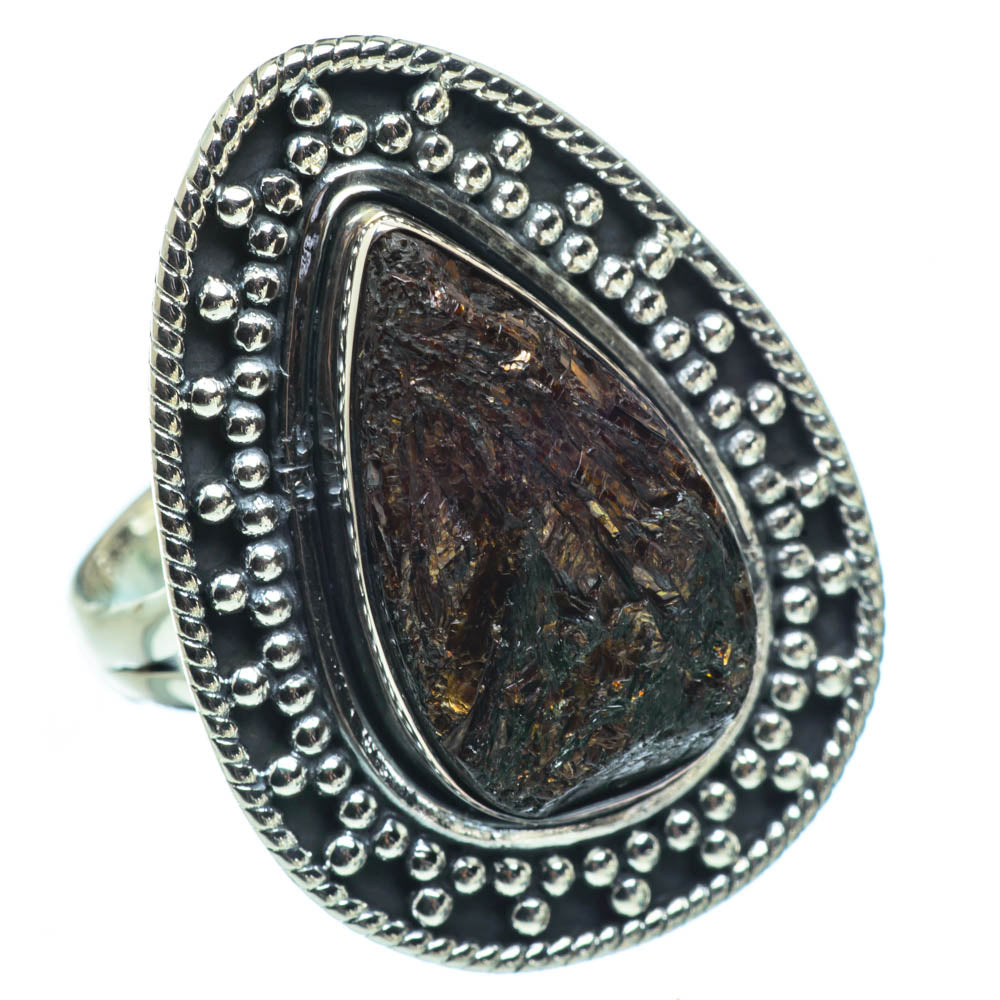 Astrophyllite Rings handcrafted by Anasilvercos - RING30324
