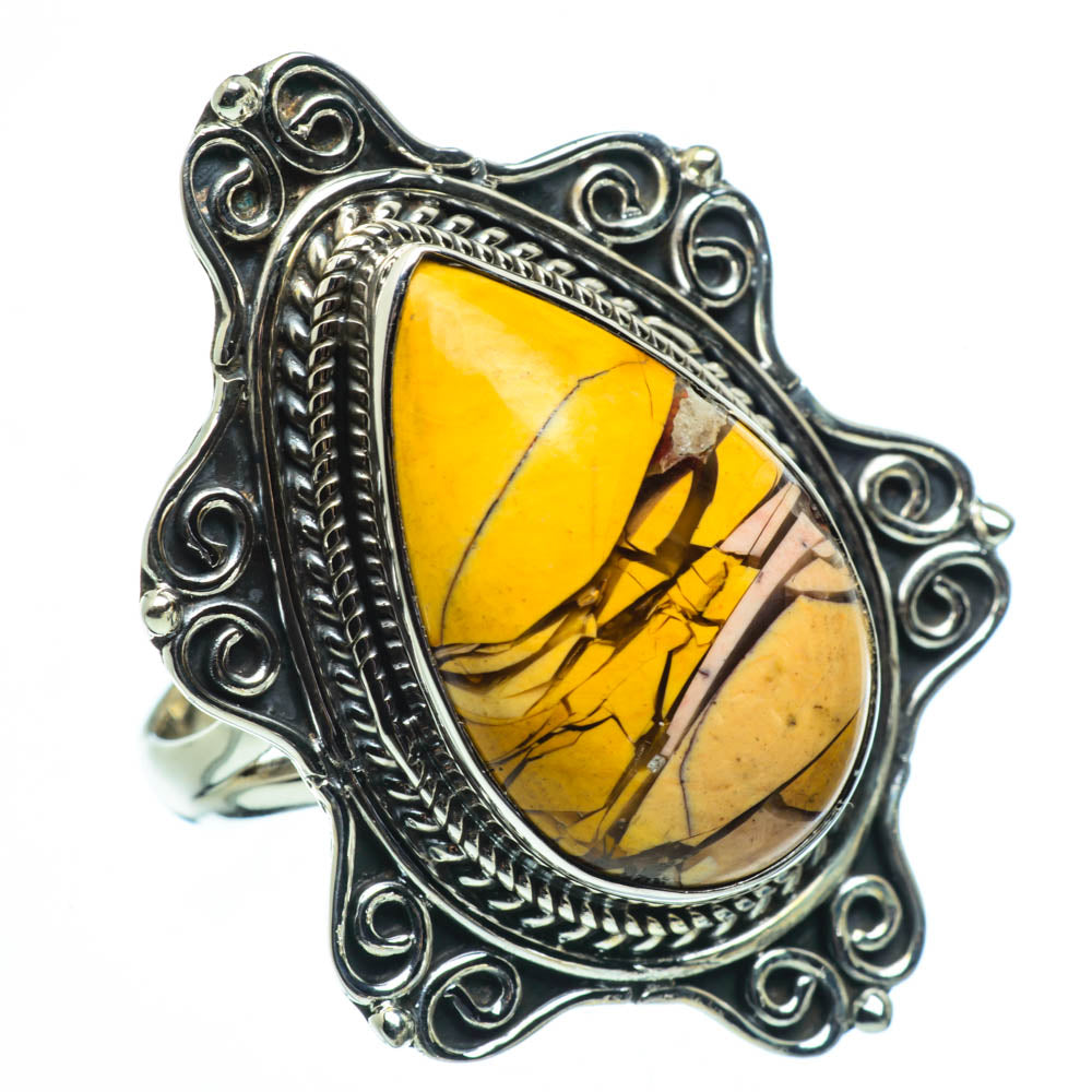 Brecciated Mookaite Rings handcrafted by Anasilvercos - RING30331