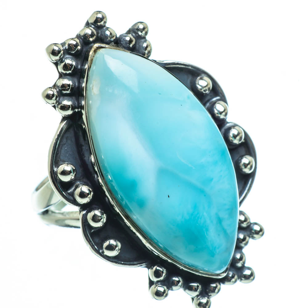 Larimar Rings handcrafted by Anasilvercos - RING30395