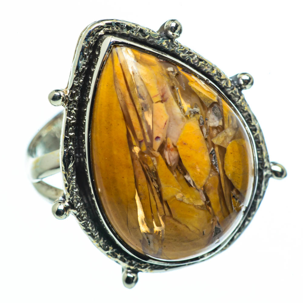 Brecciated Mookaite Rings handcrafted by Anasilvercos - RING30430
