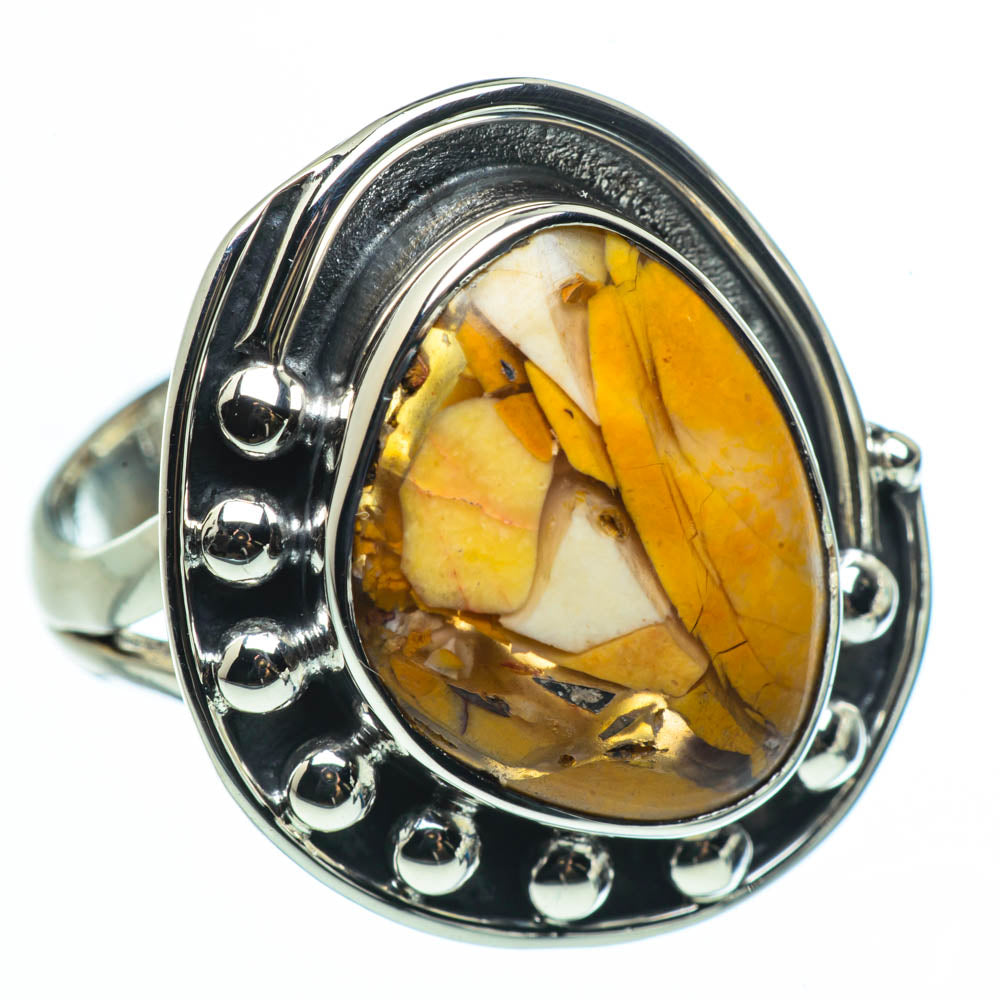Brecciated Mookaite Rings handcrafted by Anasilvercos - RING30431