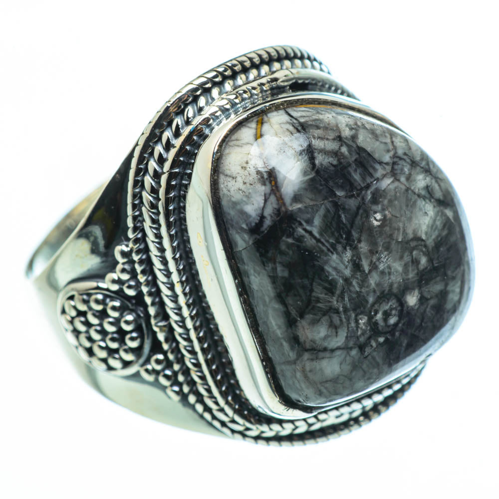 Pinolith Jasper Rings handcrafted by Anasilvercos - RING30438