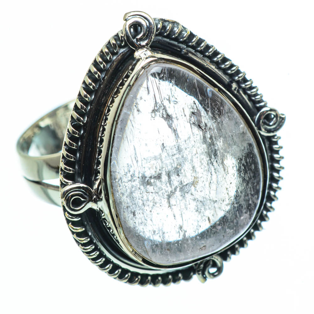 Rainbow Moonstone Rings handcrafted by Anasilvercos - RING30456