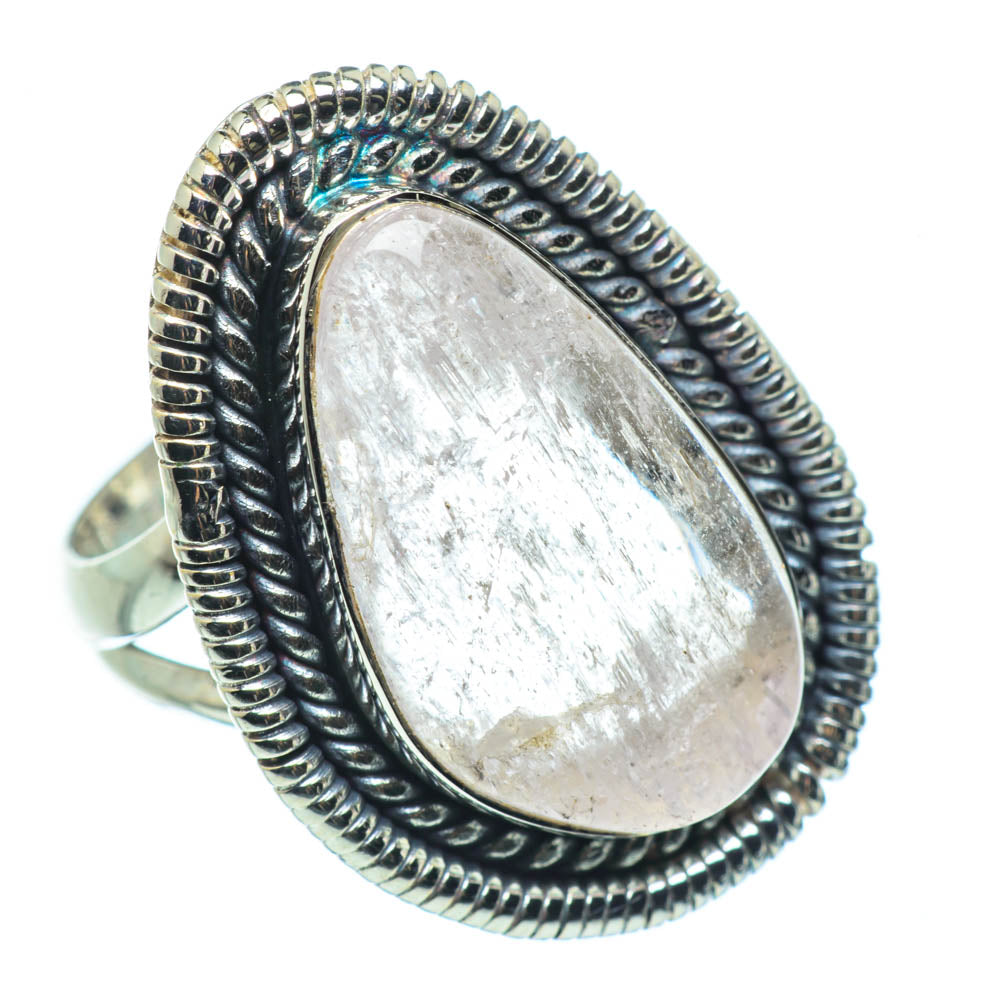 Rainbow Moonstone Rings handcrafted by Anasilvercos - RING30509