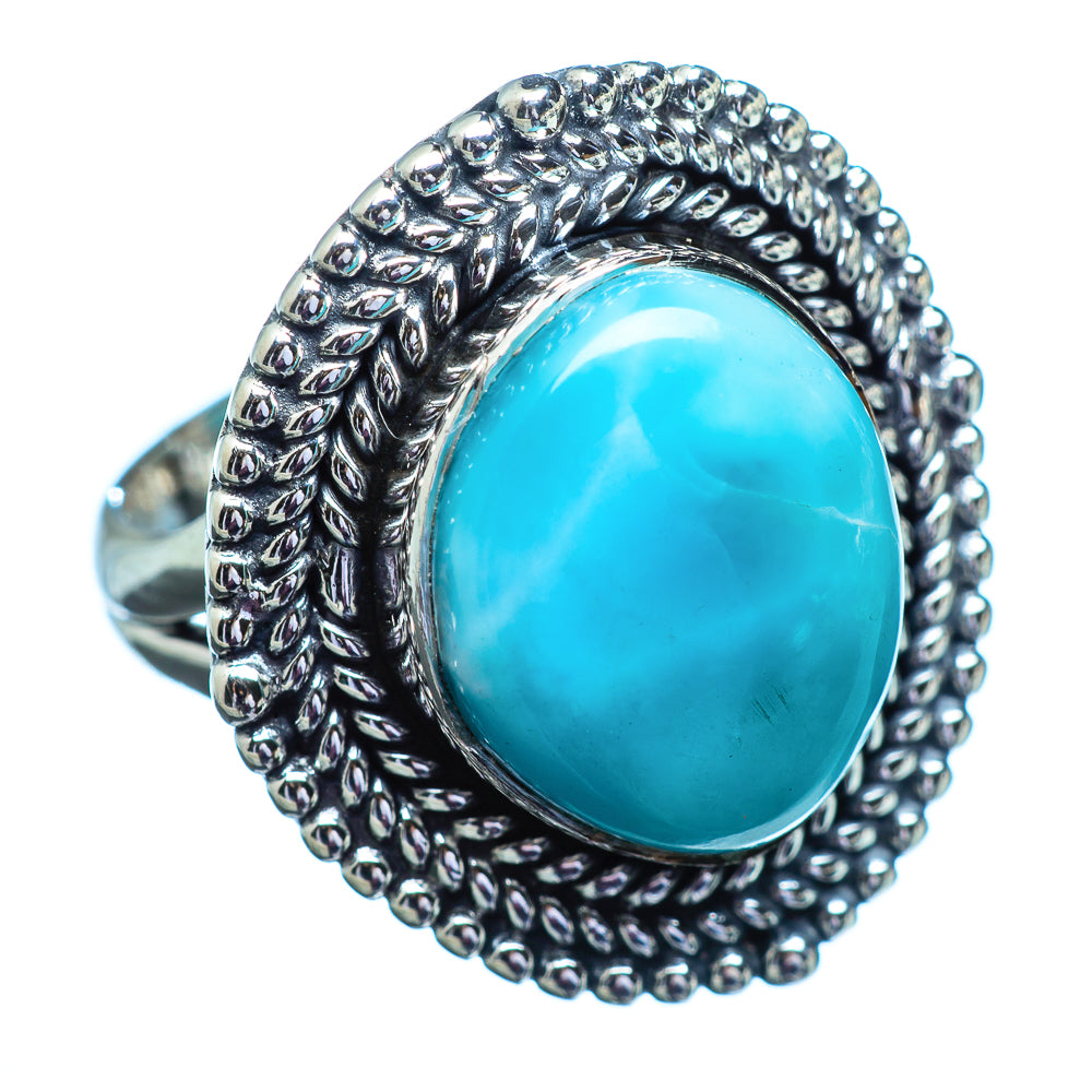 Larimar Rings handcrafted by Anasilvercos - RING3052