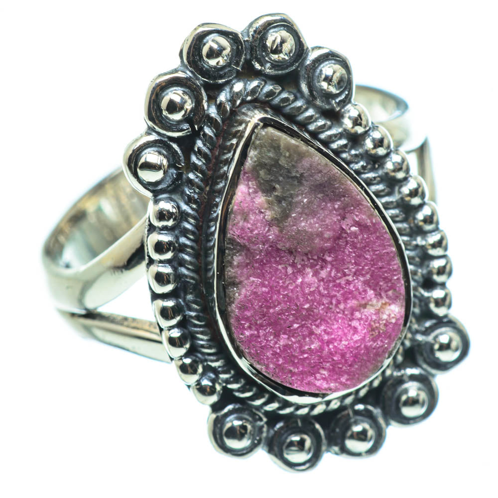 Cobalto Calcite Druzy Rings handcrafted by Anasilvercos - RING30564