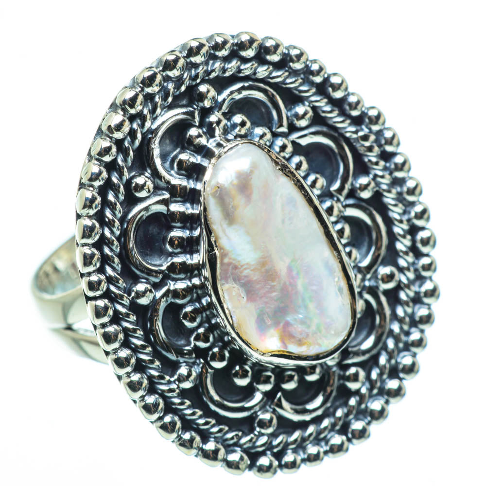 Mother Of Pearl Rings handcrafted by Anasilvercos - RING30642