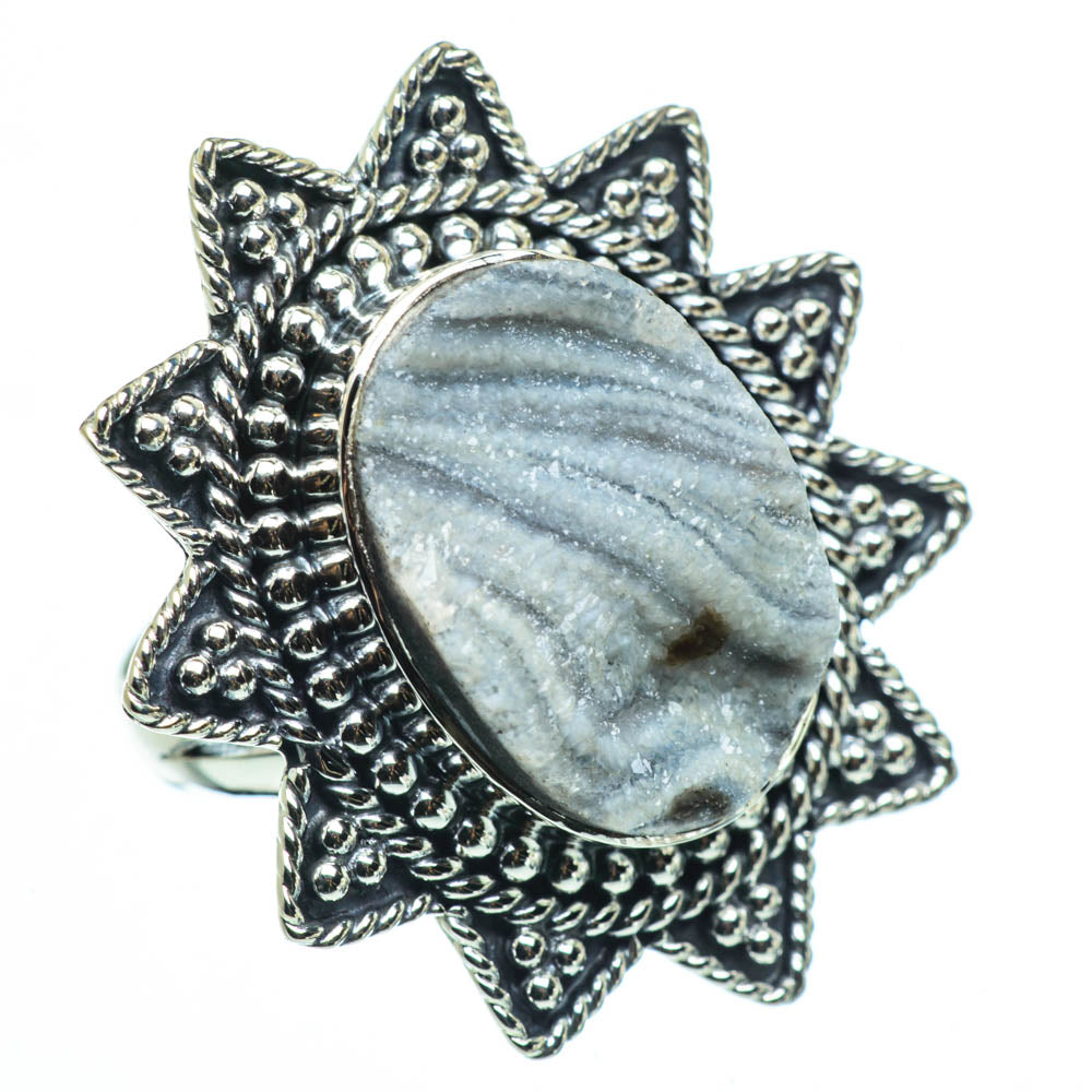 Desert Druzy Rings handcrafted by Anasilvercos - RING30697