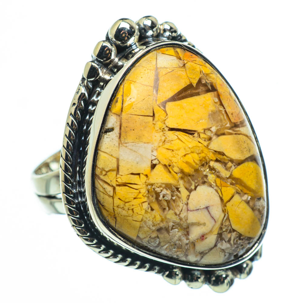 Brecciated Mookaite Rings handcrafted by Anasilvercos - RING30719