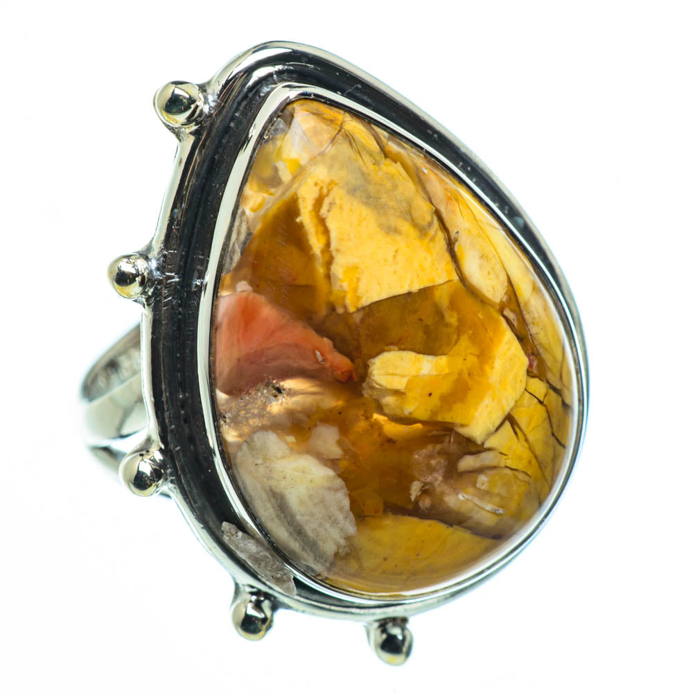 Brecciated Mookaite Rings handcrafted by Anasilvercos - RING30720
