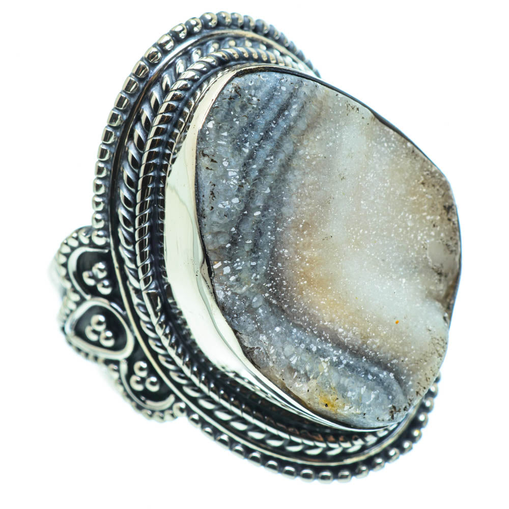 Desert Druzy Rings handcrafted by Anasilvercos - RING30742
