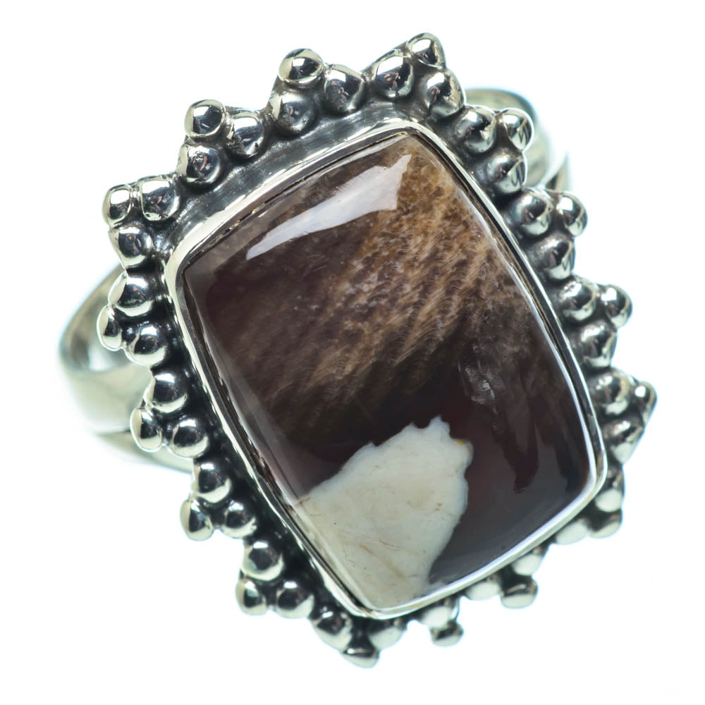 Peanut Wood Jasper Rings handcrafted by Anasilvercos - RING30805