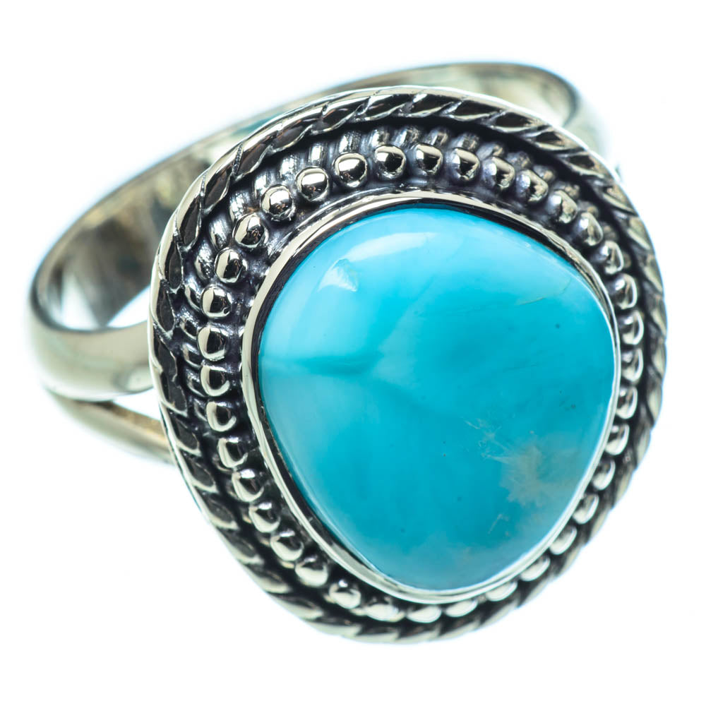 Larimar Rings handcrafted by Anasilvercos - RING30825