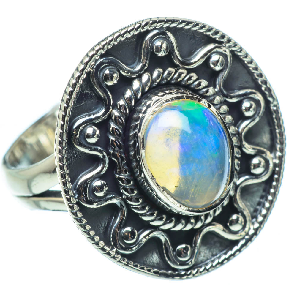 Ethiopian Opal Rings handcrafted by Anasilvercos - RING30842