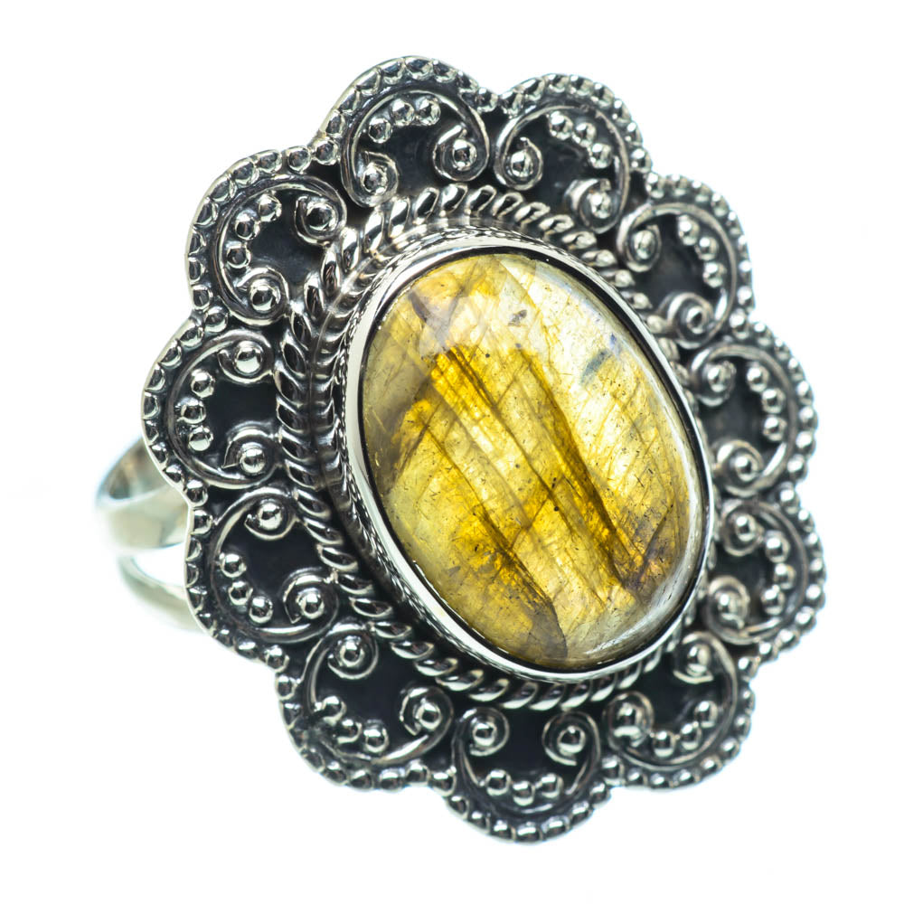 Labradorite Rings handcrafted by Anasilvercos - RING30912