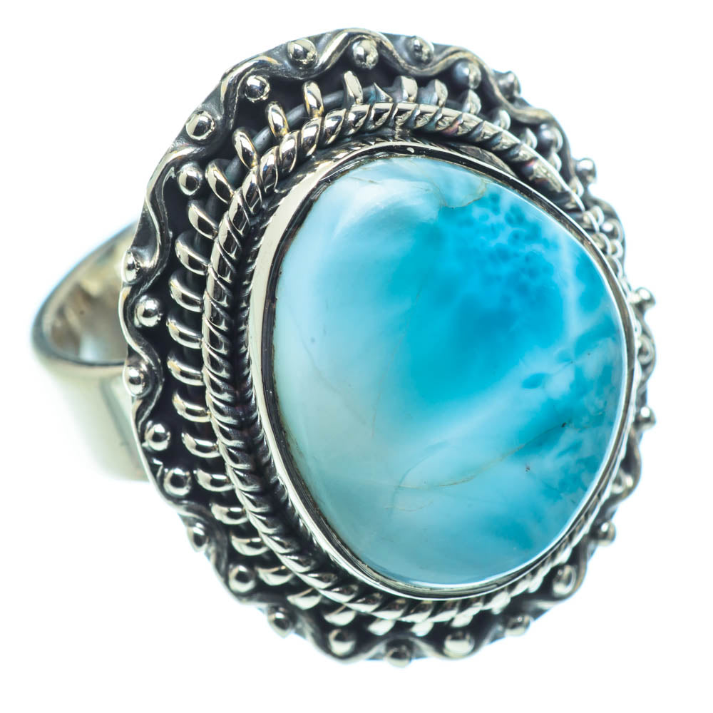Larimar Rings handcrafted by Anasilvercos - RING30932